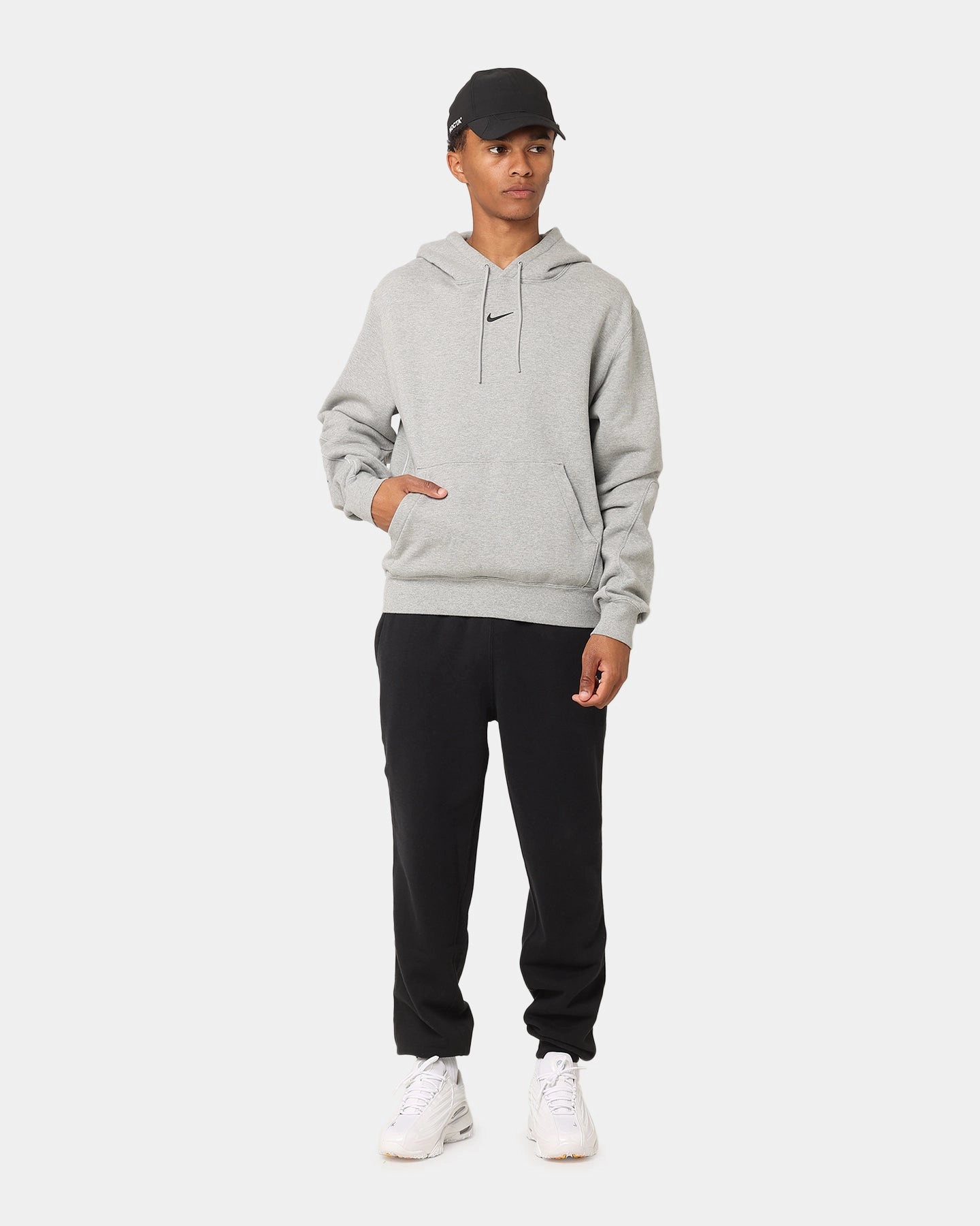 Non Chafing Design Lightweight Weave Nike Nocta Fleece Hoodie Dark Grey Heather
