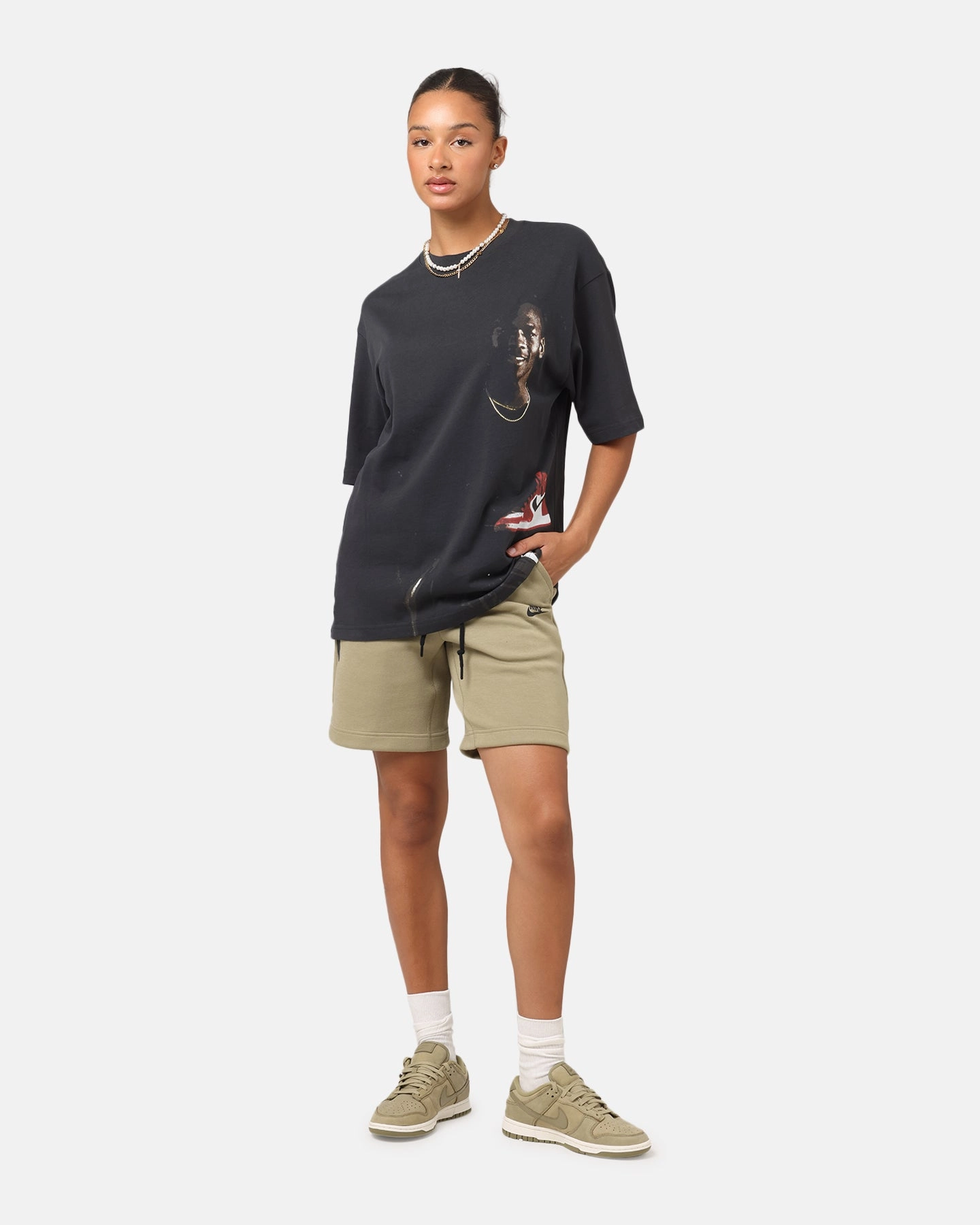 Light and Breezy Top Rated Jordan Statement 1985 J Day Crewneck T-Shirt Off Noir