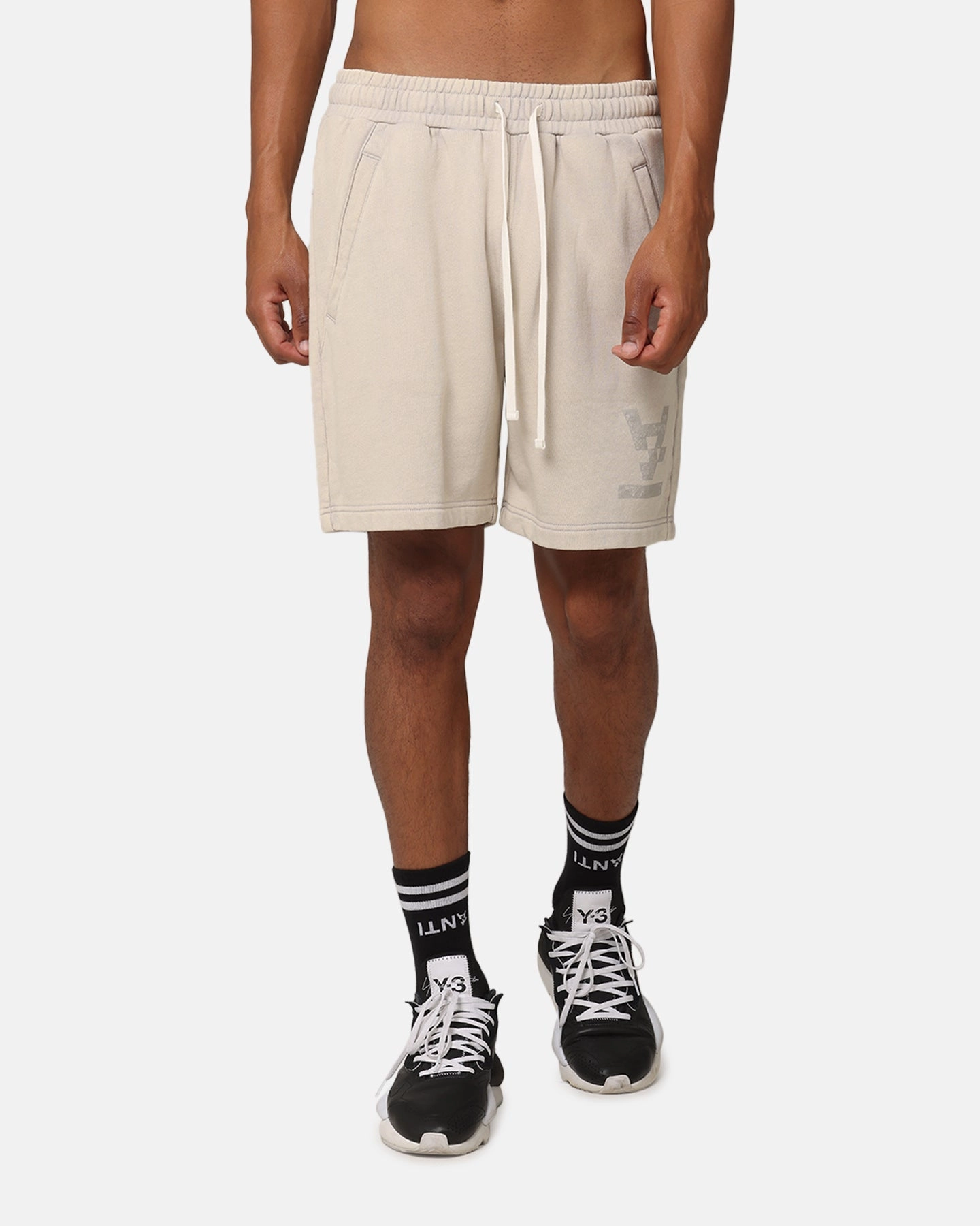 City Shorts holiday apparel The Anti Order Hyphen Sweat Shorts Washed Stone