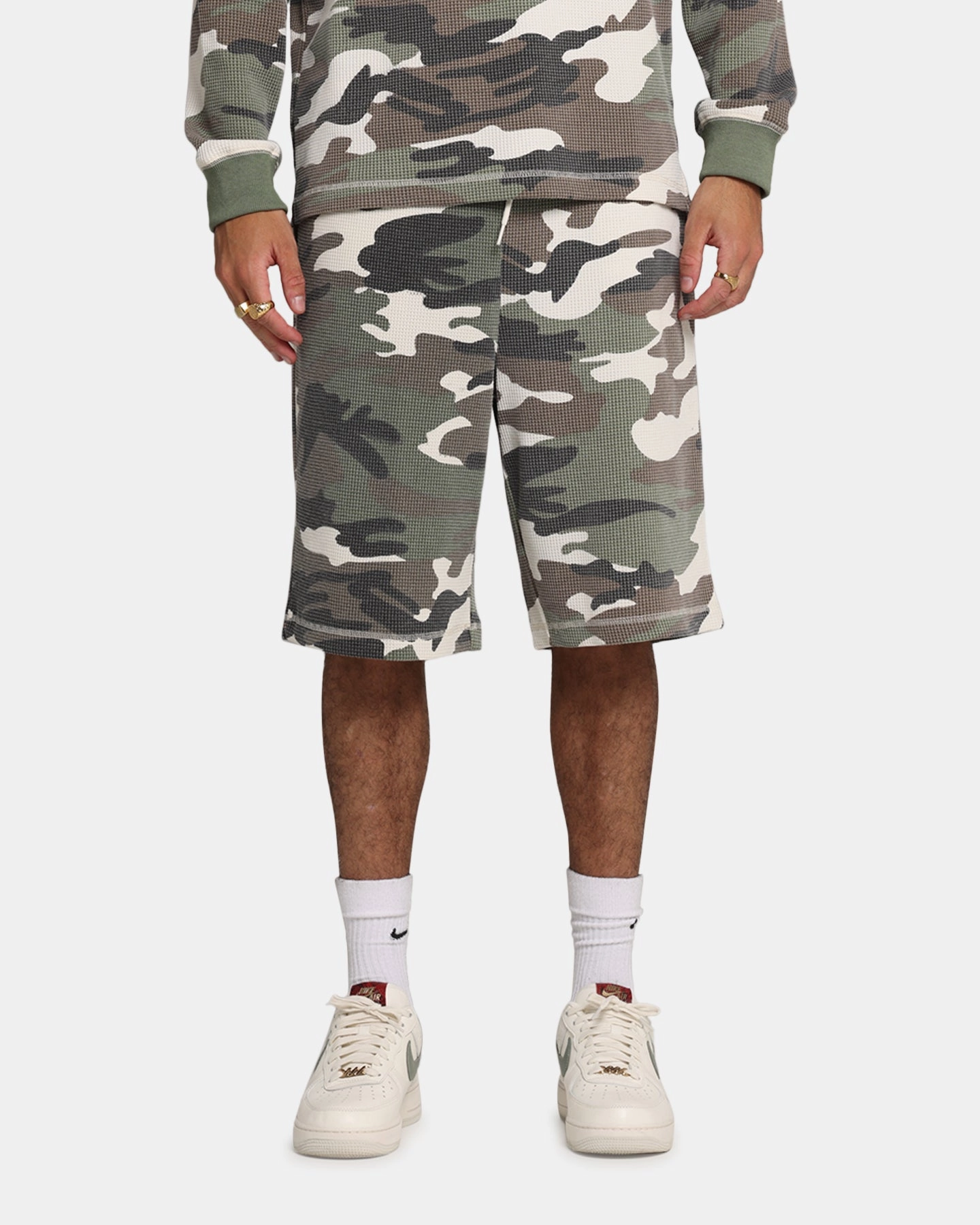Flexible Mobility Wind Resistant Material XXIII Printed Thermal Shorts Camo