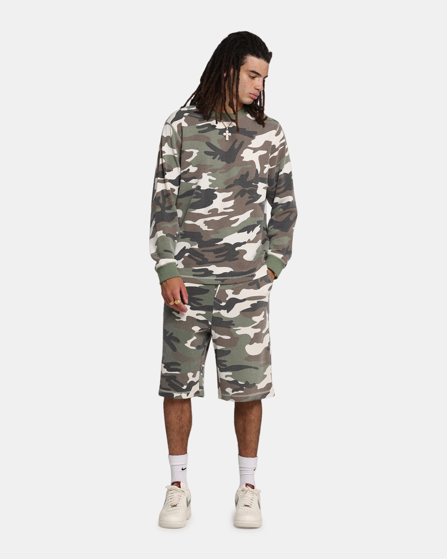 Stain Resistant Treatment XXIII Printed Thermal Shorts Camo