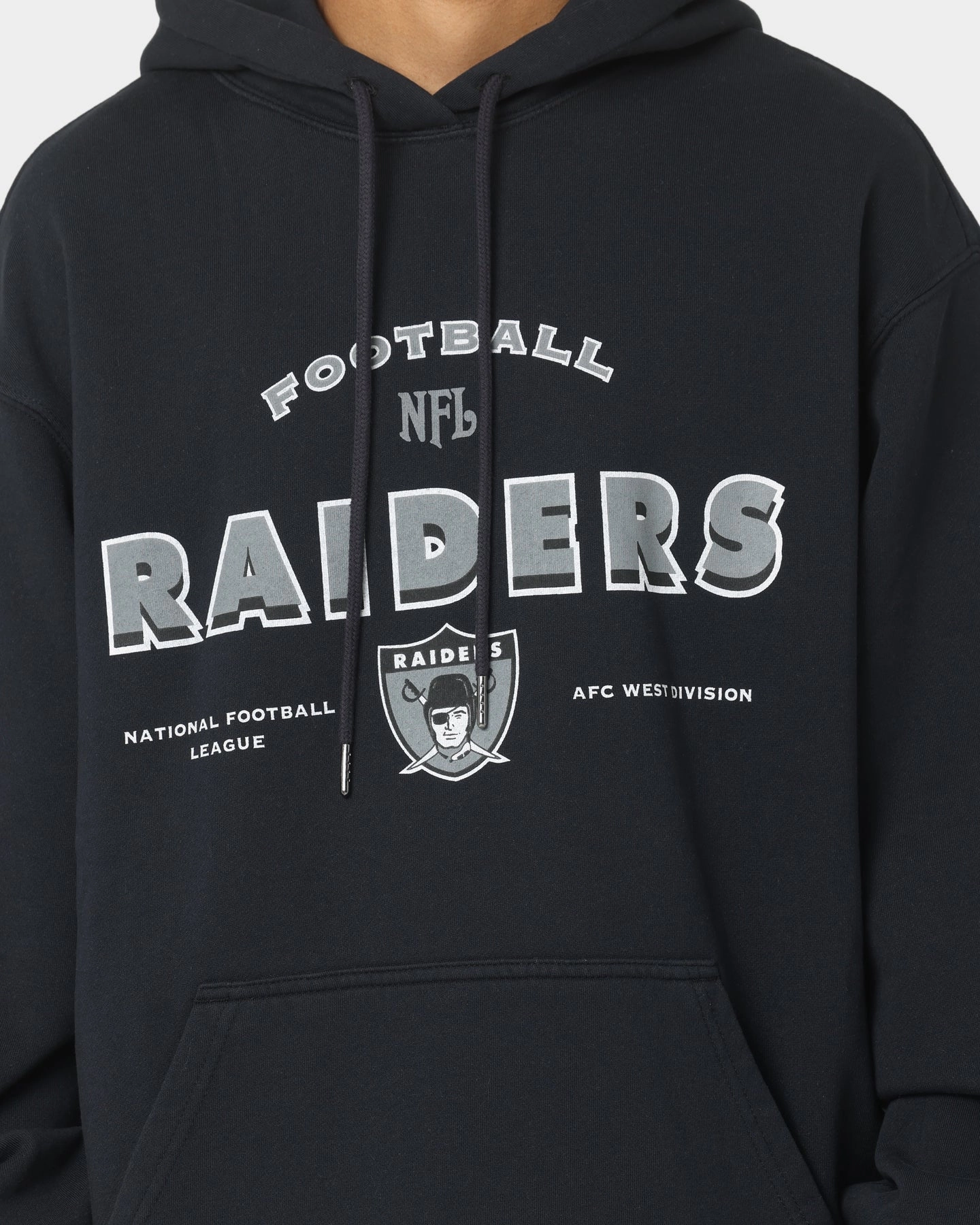 Mitchell & Ness Las Vegas Raiders Vintage Superbowl Hoodie Faded Black motorcyclist Compact Storage
