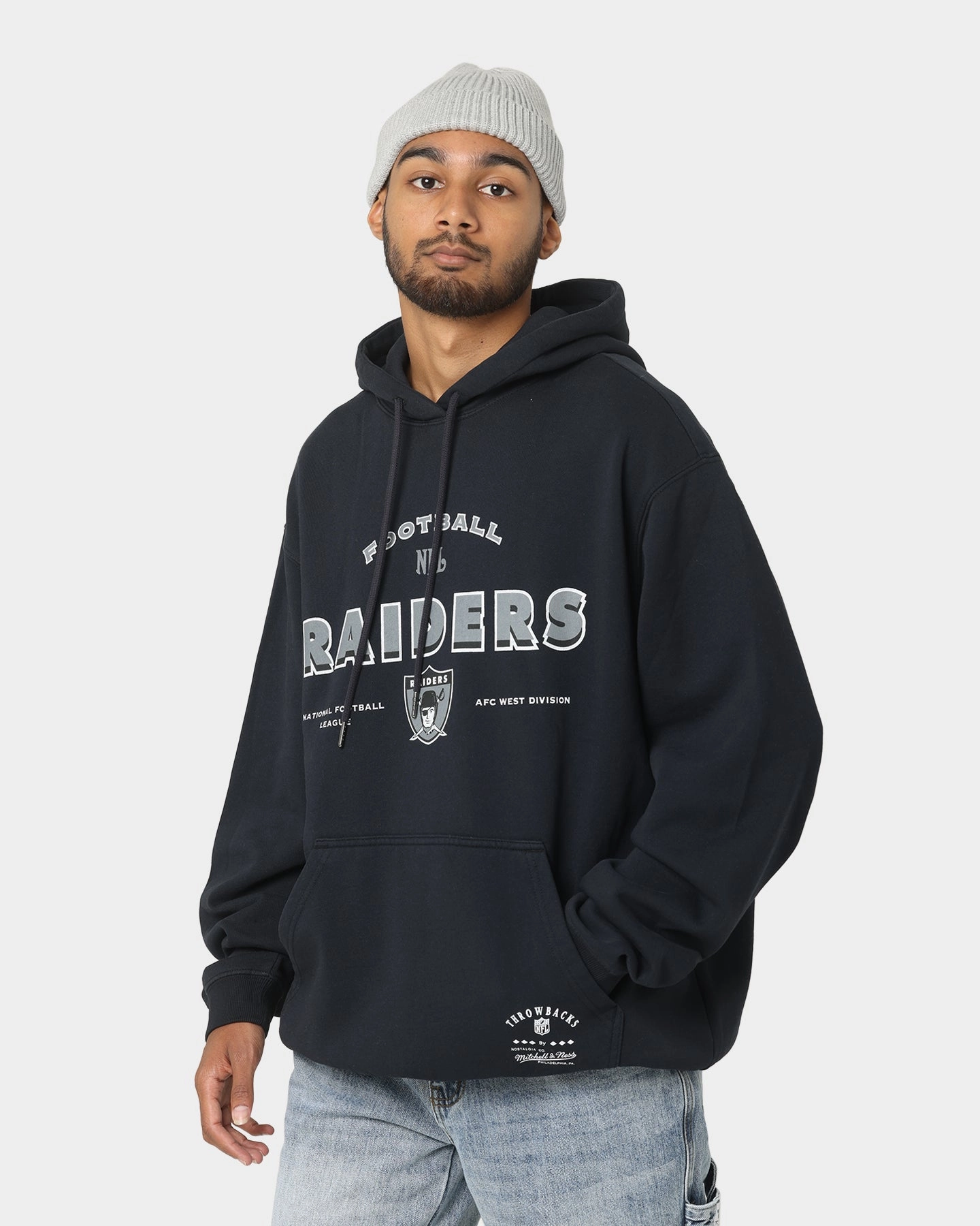 Persist Mitchell & Ness Las Vegas Raiders Vintage Superbowl Hoodie Faded Black