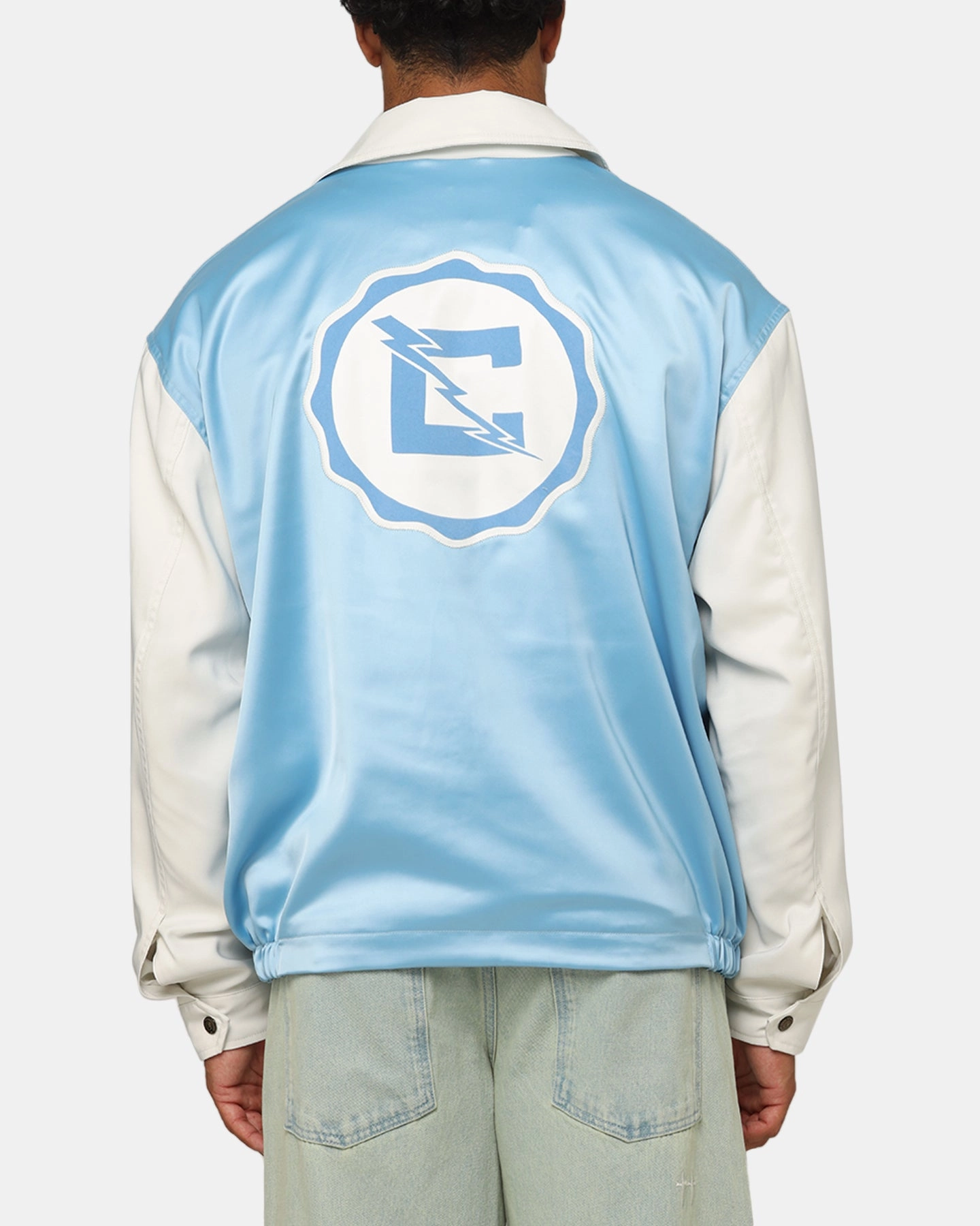 Elastic Recycled Material Champion 50's Team Captain Jacket Pale Blue