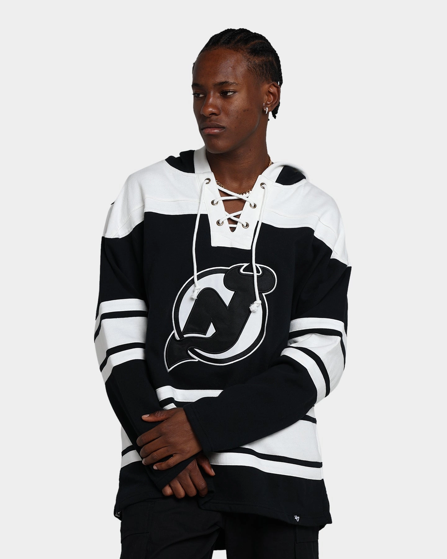Outdoor Ready Travel Ease 47 Brand New Jersey Devils Superior Lacer Hoodie Jet Black