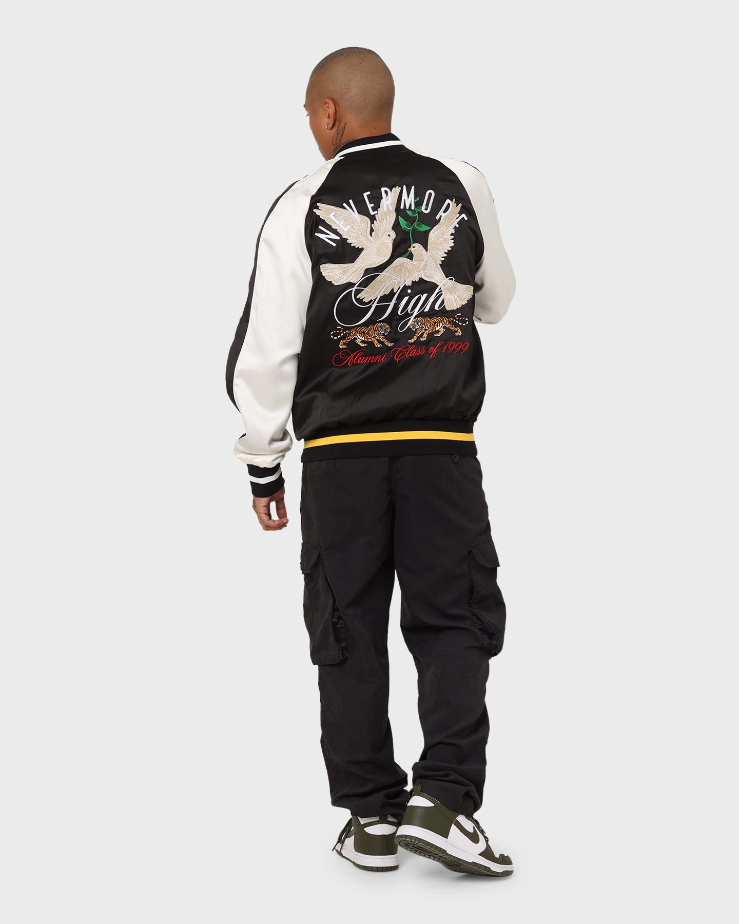 Philanthropy Durable Shield Lifted Anchors "Alumni" Souvenir Jacket Black