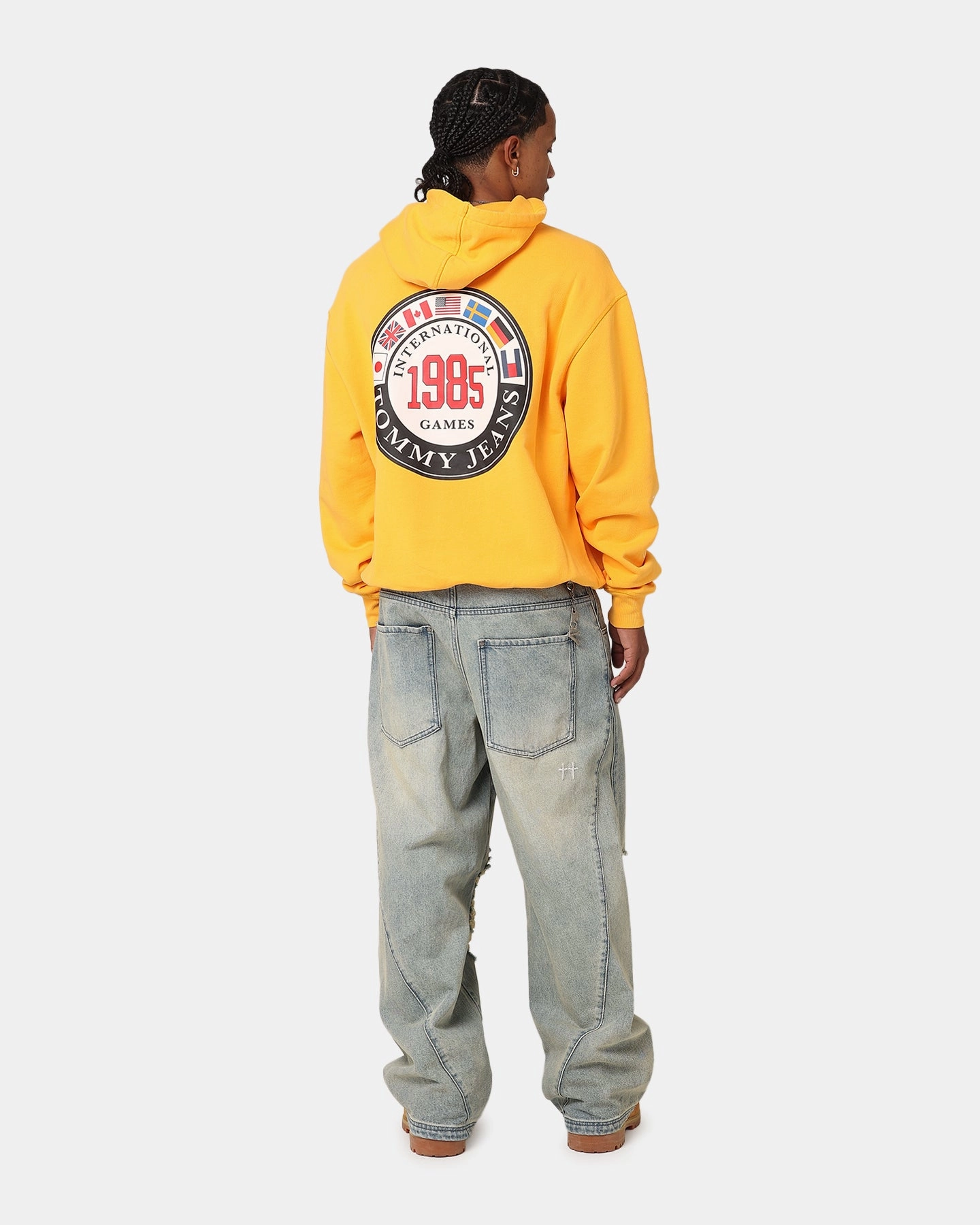 Last Tommy Jeans TJU Archive Games Hoodie College Gold