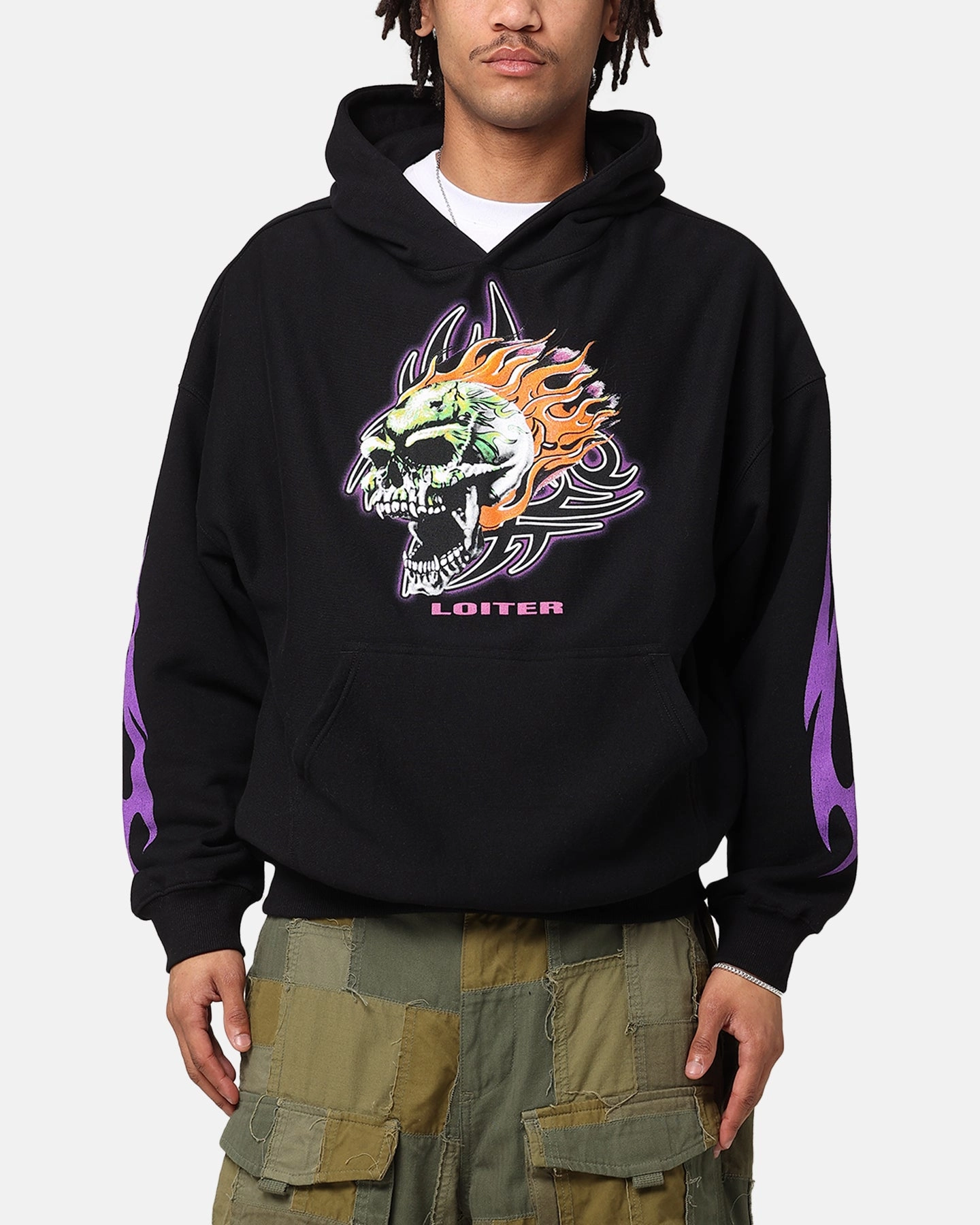 Hooded Version Attention Loiter Rip N Dip Hoodie Black