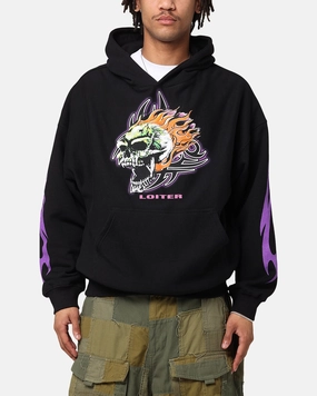 Hooded Version Attention Loiter Rip N Dip Hoodie Black