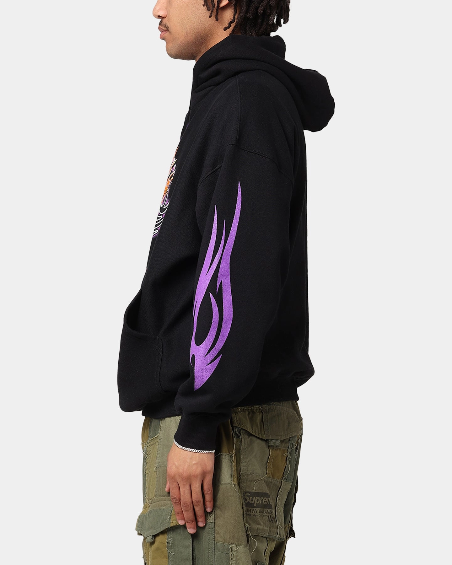 Athletic Fit Loiter Rip N Dip Hoodie Black