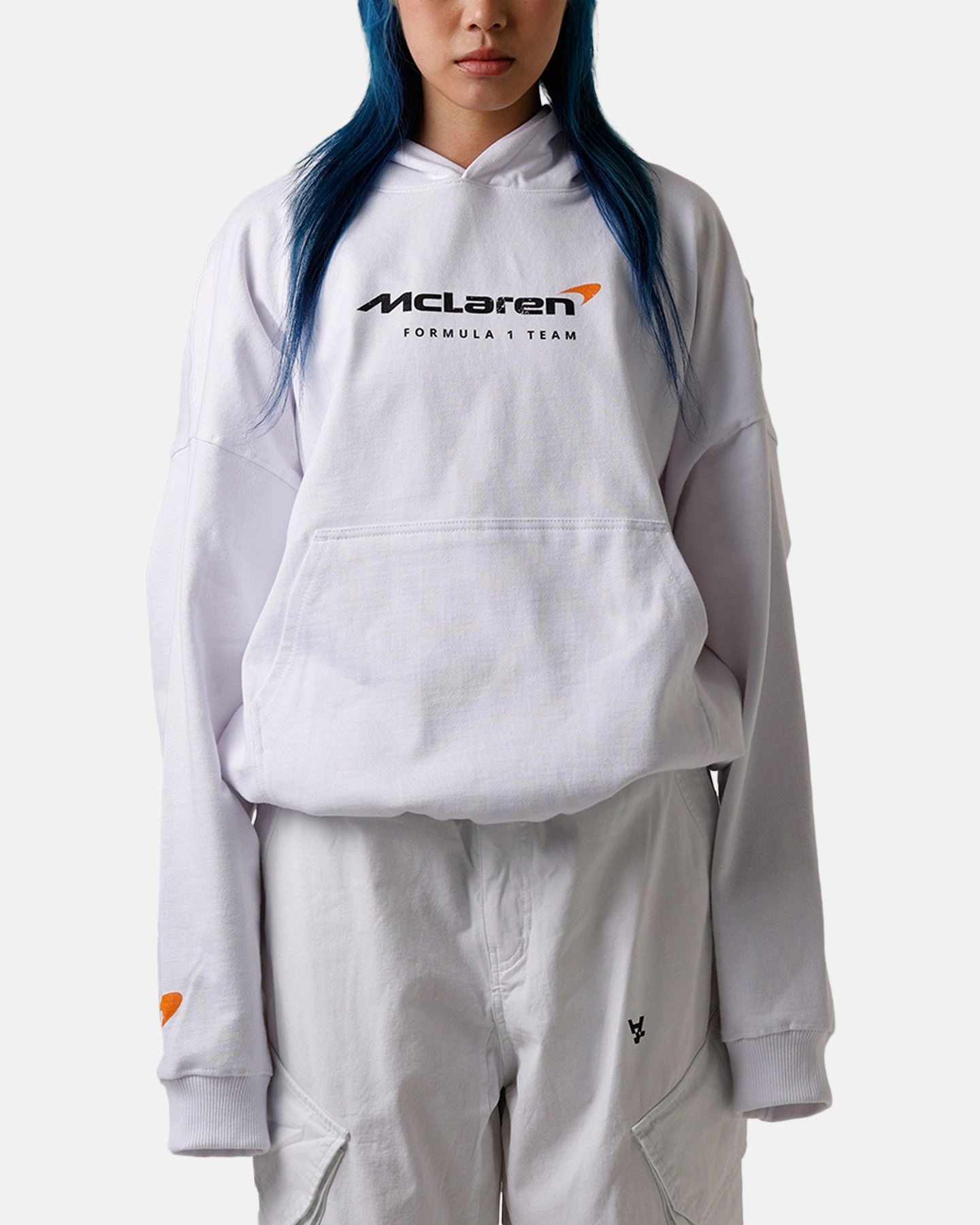 DualVentilation Zippers Culture Kings X Mclaren 'Las Vegas Grand Prix 2024' Piastri And Norris Hoodie White