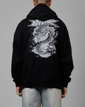 muted shades Charity Loiter Draco Born Premium Hoodie Black