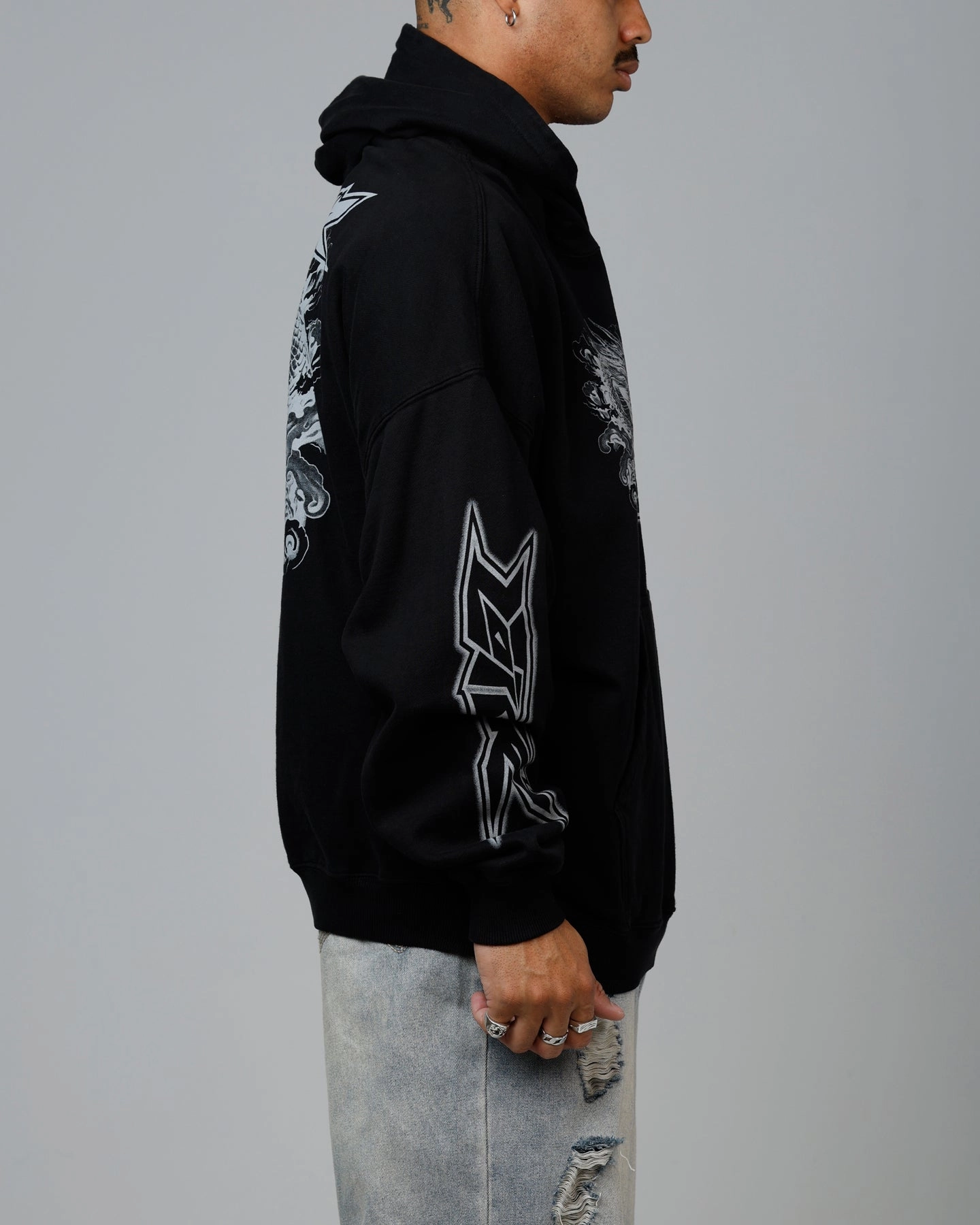 Dream Loiter Draco Born Premium Hoodie Black