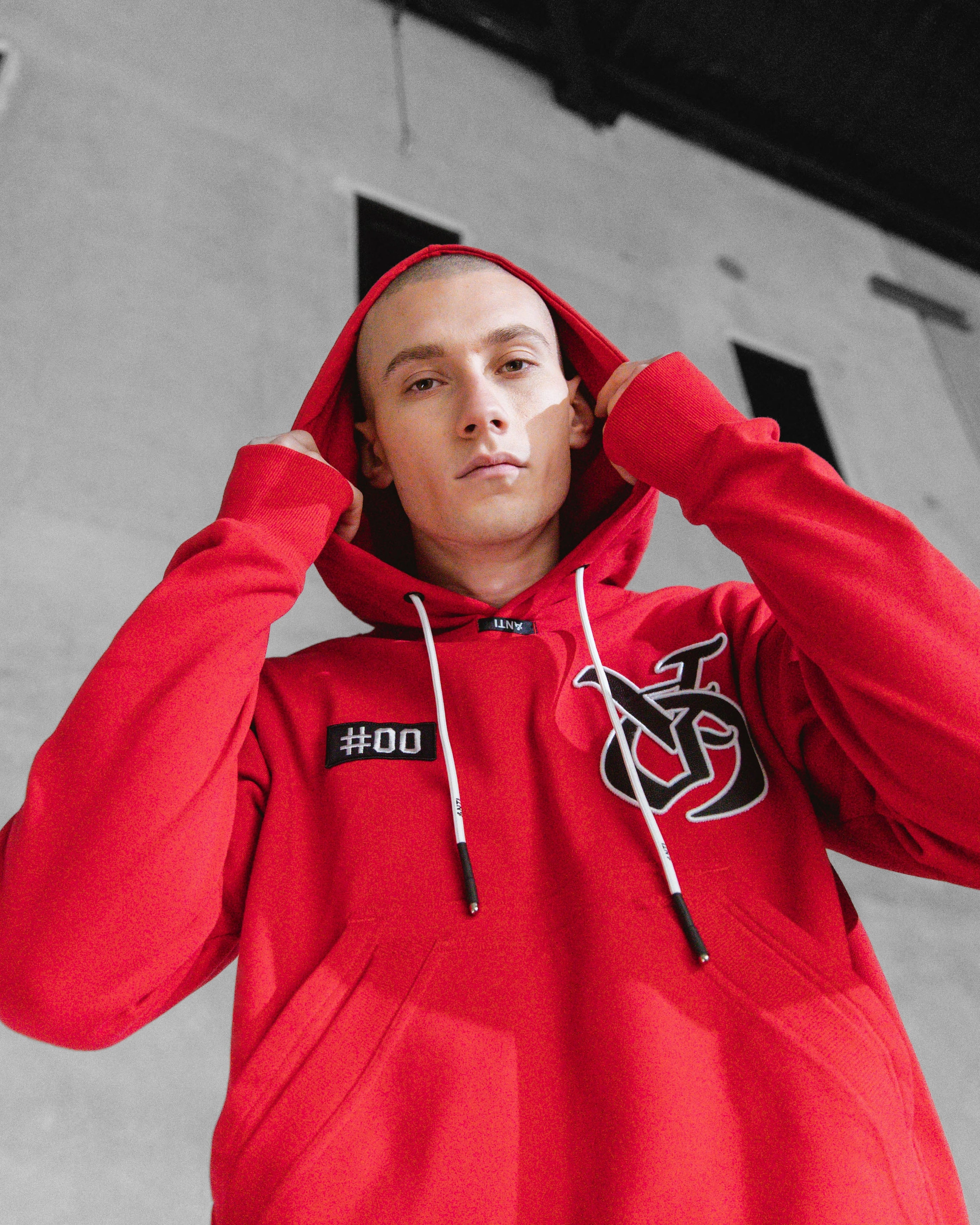 The Anti Order Antidote Hoodie Red/Black WaterproofSeams