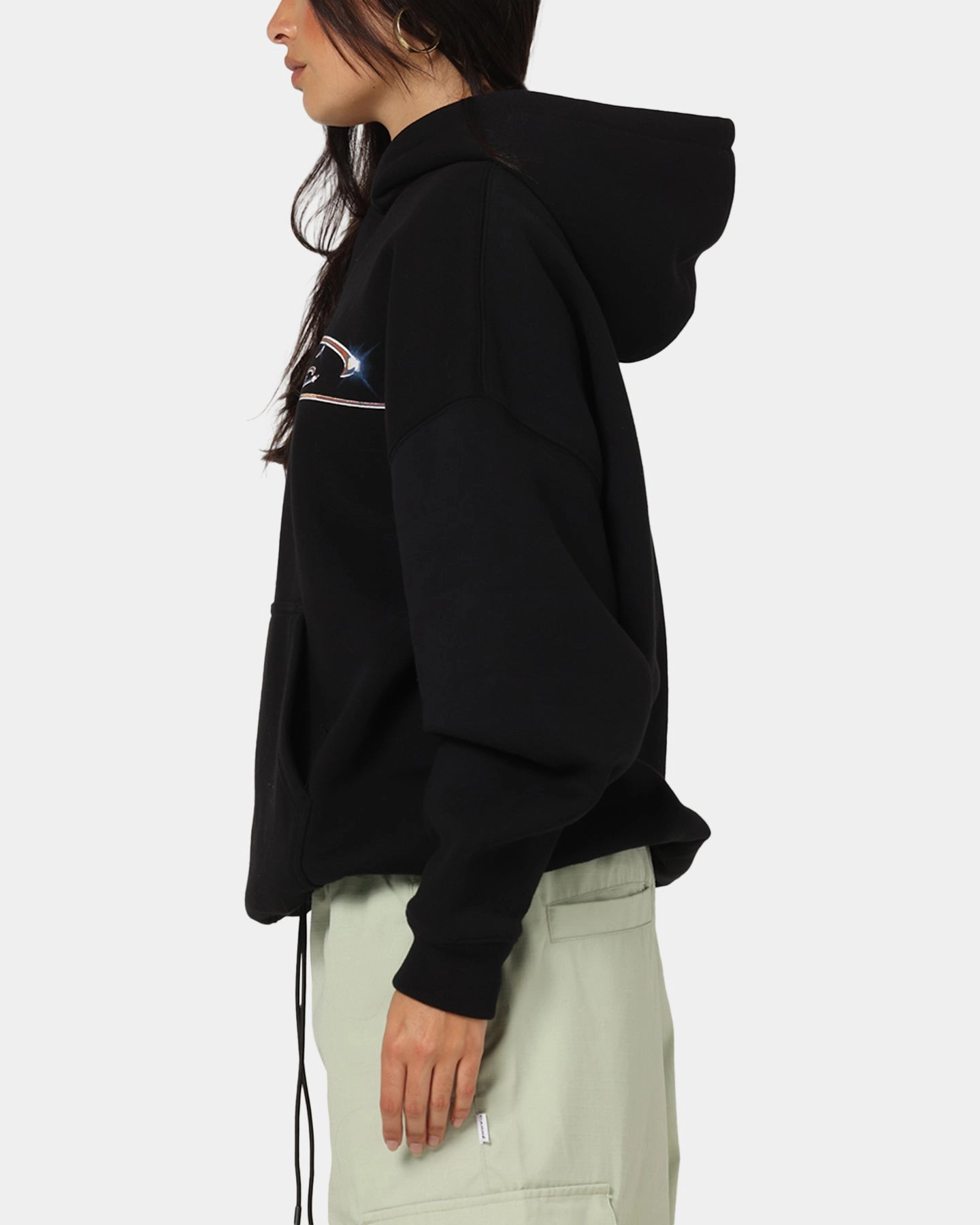 Carre Cold Shine Hoodie Black fitted fit Static Resistant