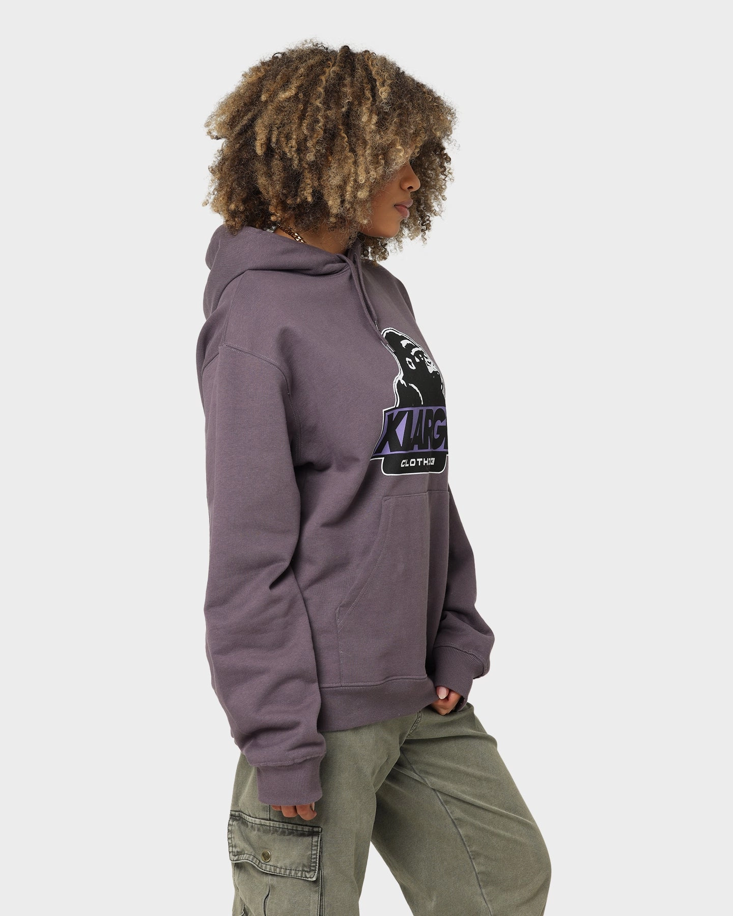 Recommend X-Large 91 Slanted Logo Hoodie Dark Mauve