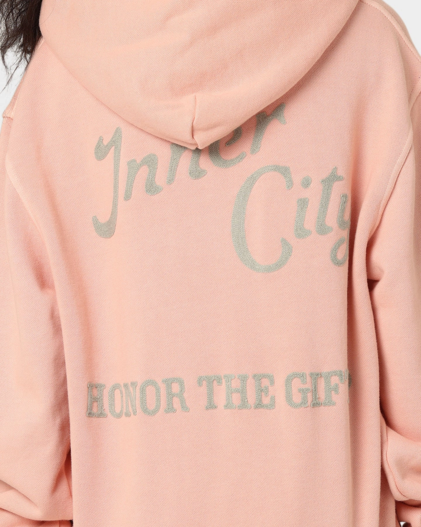 Honor The Gift Neighborhood Hoodie Peach Commuter Fit Visualize