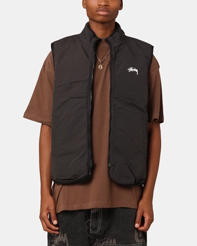 St??ssy 8 Ball Sherpa Reversible Vest Black Commend