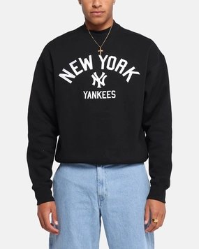 Majestic Athletic New York Yankees Arch Boxy Crewneck Black Designer Inspired