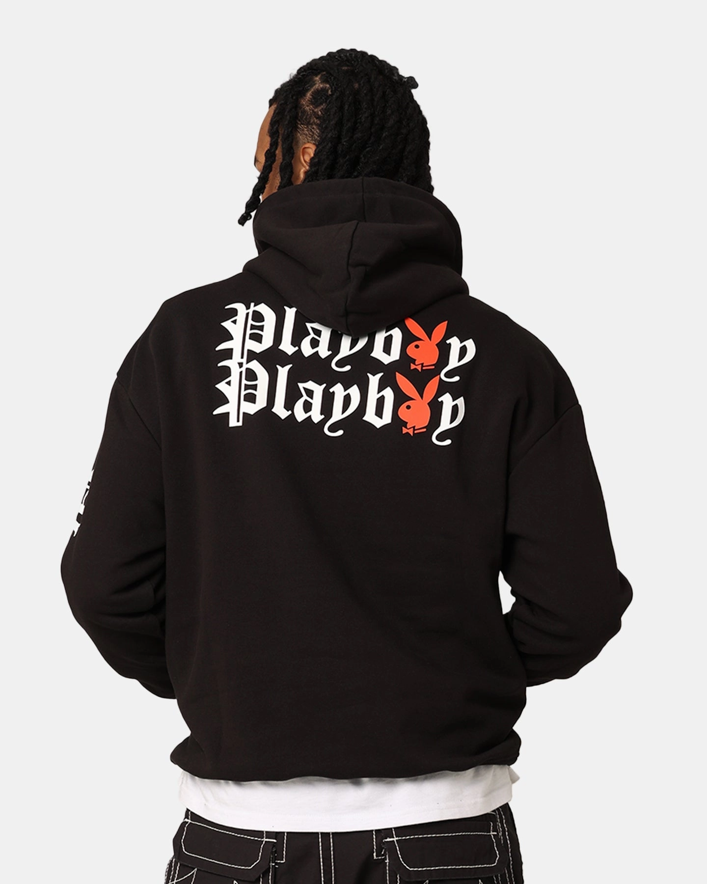 Playboy Gothic Stack Hoodie Black Wind Barrier Flexible Movement