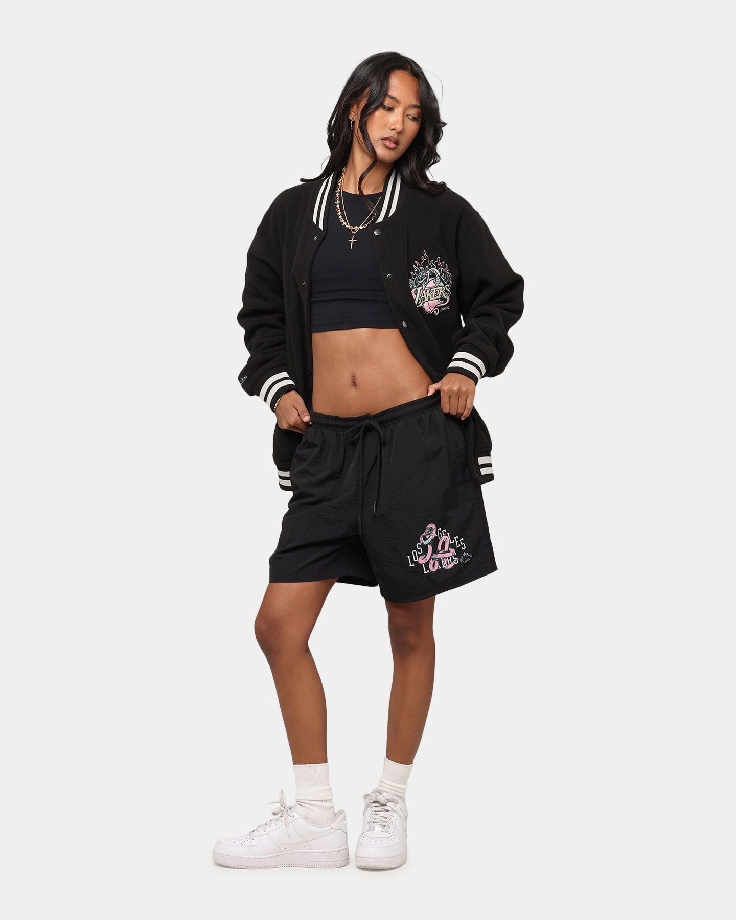 Triumph Mitchell & Ness Los Angeles Lakers Champions Jacket Black