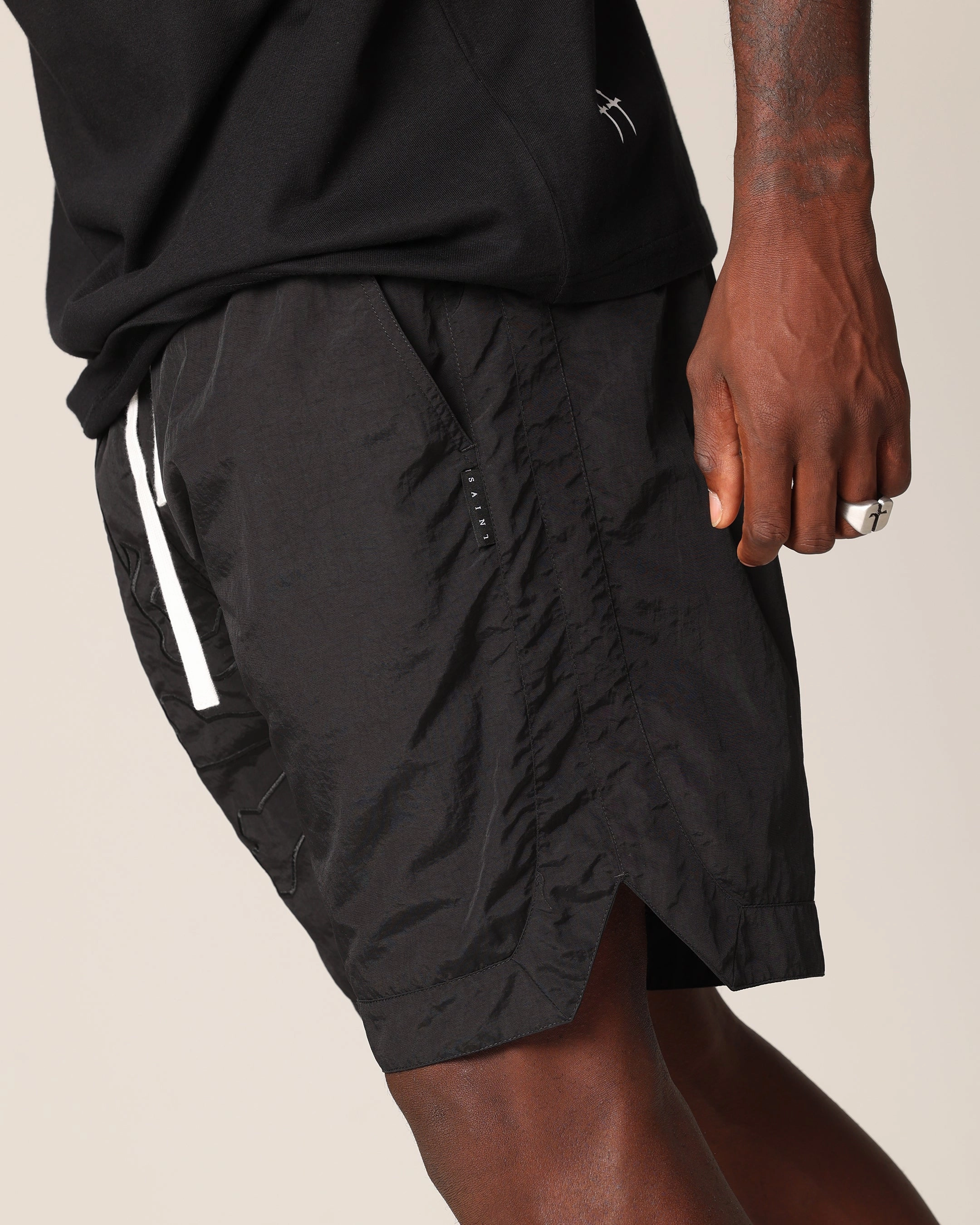 Saint Morta Hellfire Shorts Black Outdoor Vibe Heat Ready