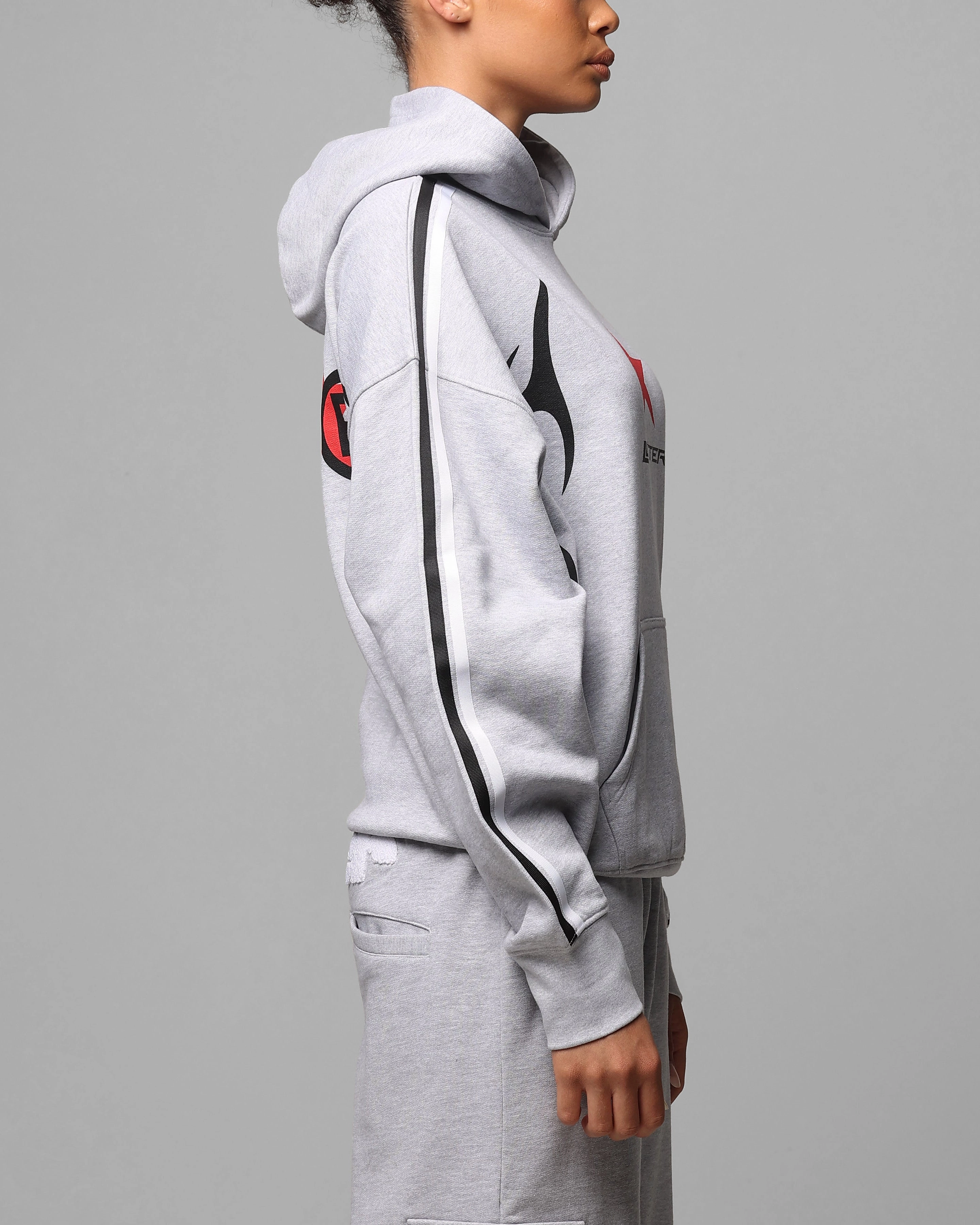 Loiter Trackstar Hoodie Grey Marle Job Trail Comfort