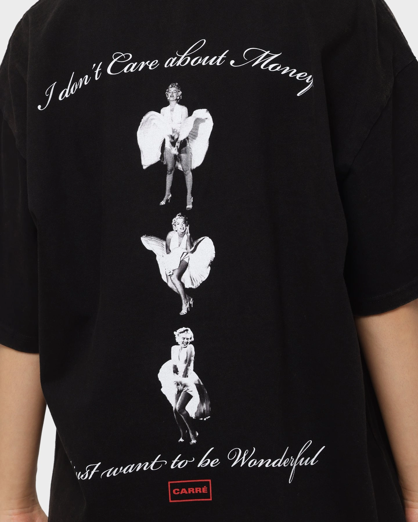 Fashion Must-Have Carr?? X Marilyn Monroe Wonderful Vintage T-Shirt Washed Black