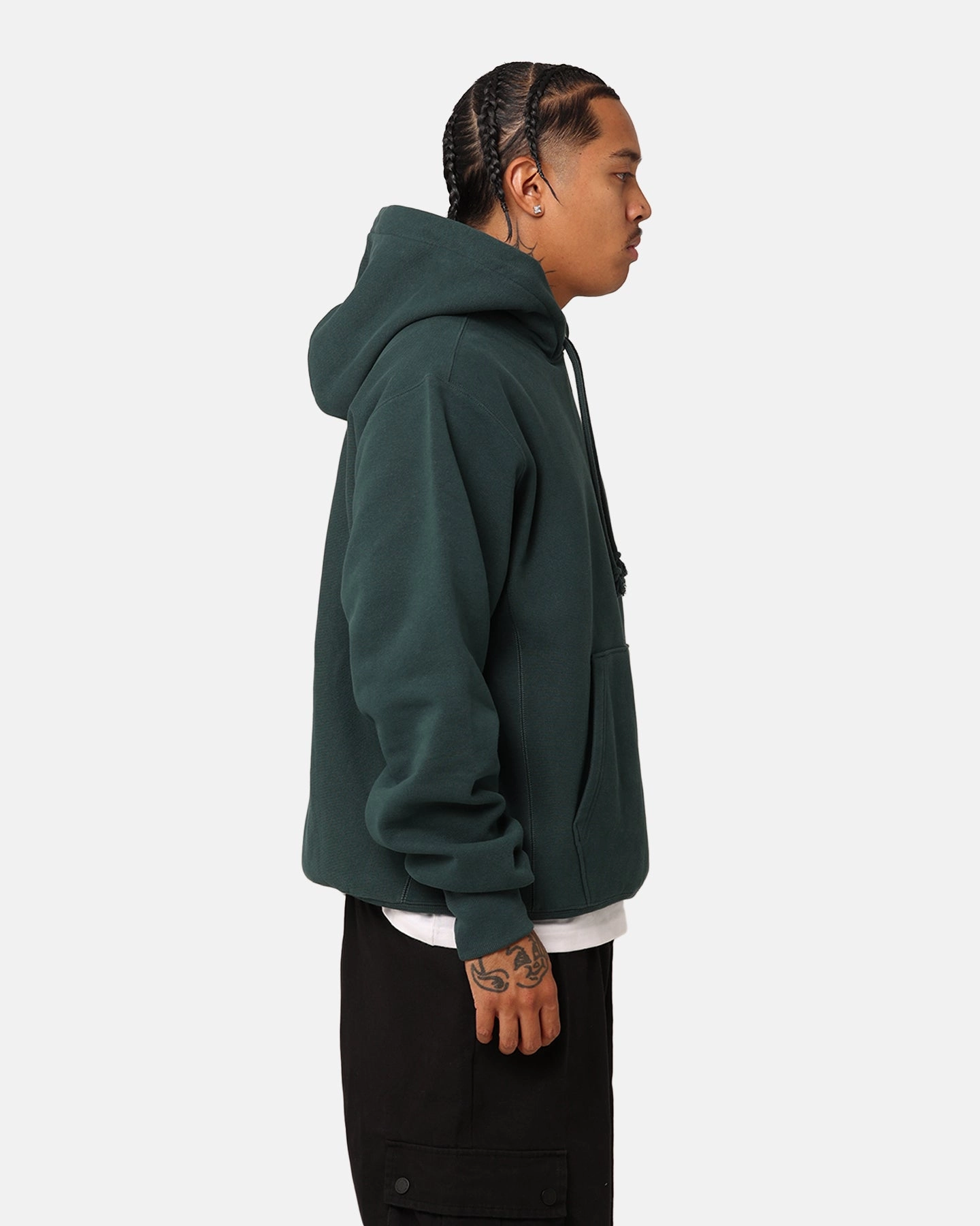 Champion Reverse Weave Big C Hoodie Baby Spinach planned purchase