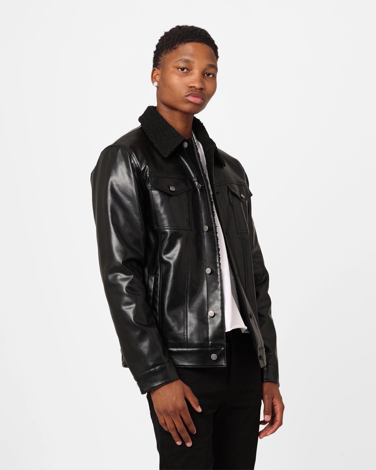Saint Morta Xon Sherpa Jacket Black Fresh Function Dry clean only