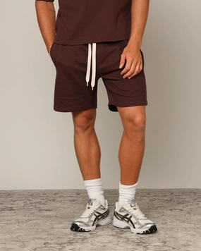 creative industry barbecue outfit Carr?? Blanc Classic Sweat Shorts Brown