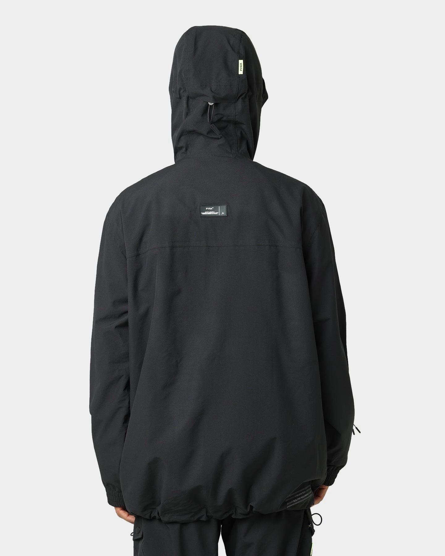 Streetwear Style Pyra 10K Anorak Snow Jacket Black/Volt