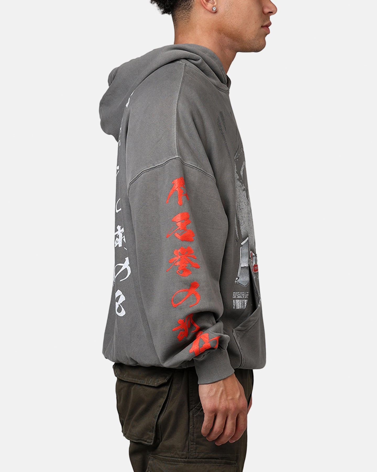 Grant Service Loiter Ultimate Vengeance Vintage Hoodie Charcoal