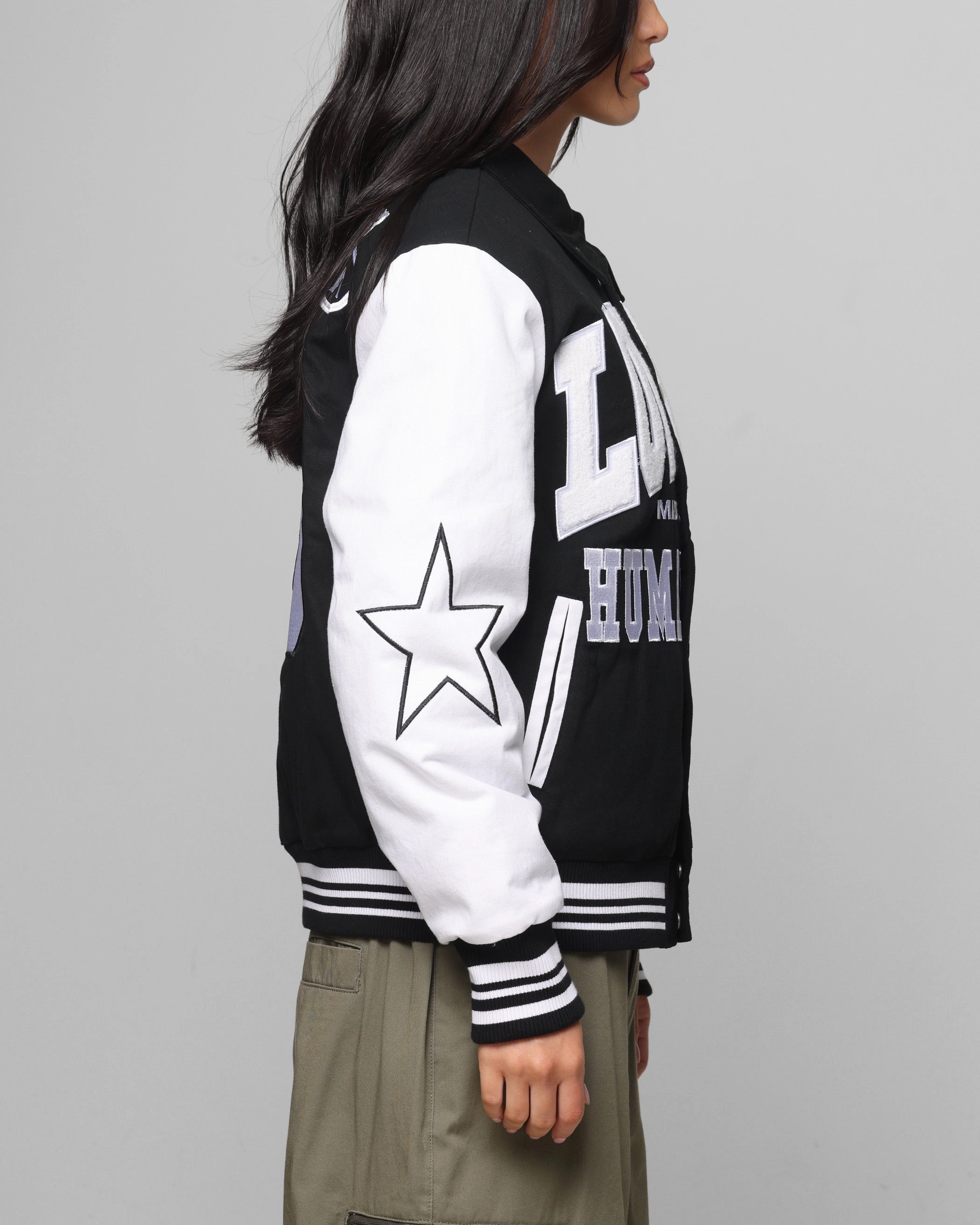 Loiter Vice City Varsity Jacket Black/White morning System
