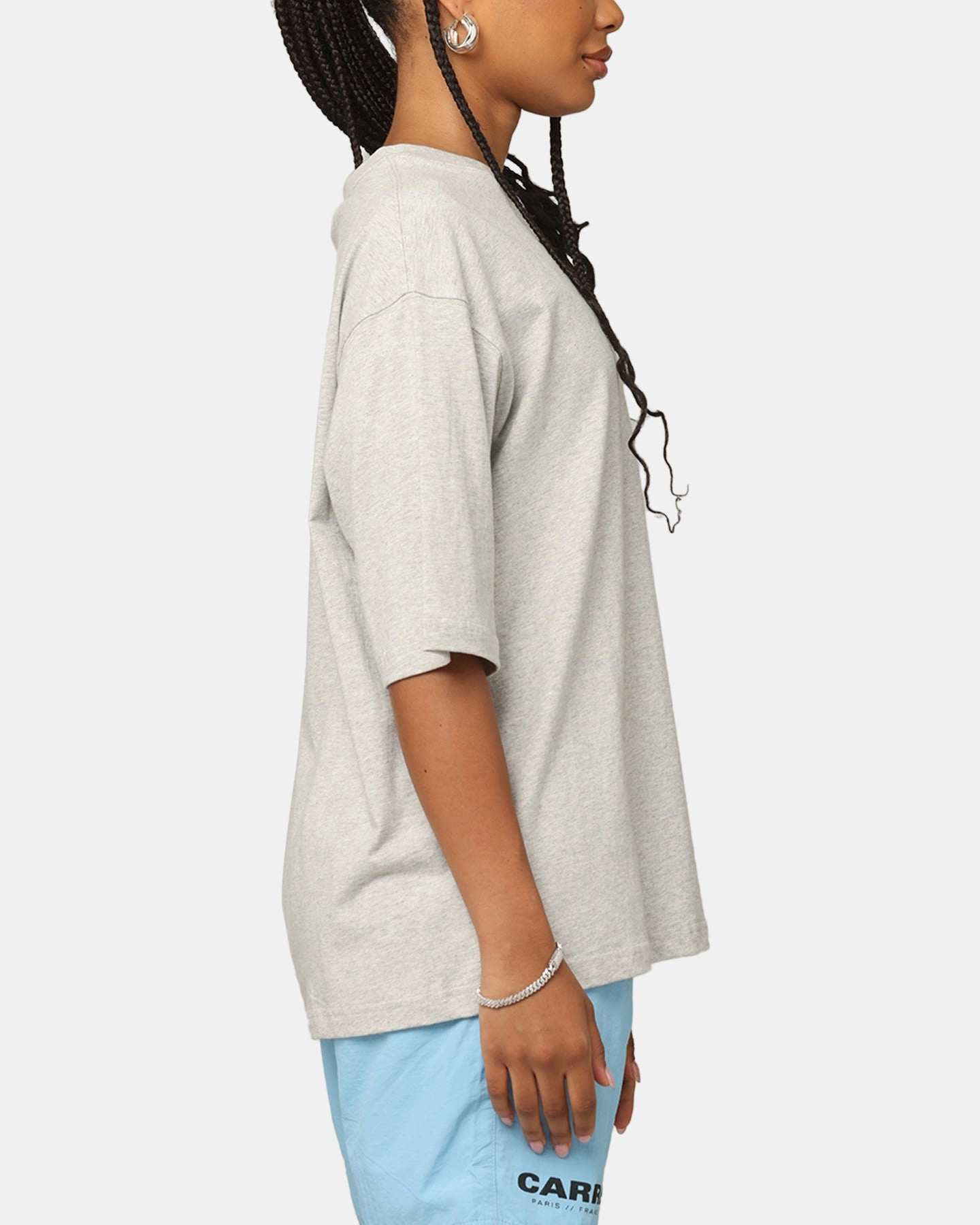 Carre Blanc Boxy T-Shirt Grey Marle Soft Comfort Wear