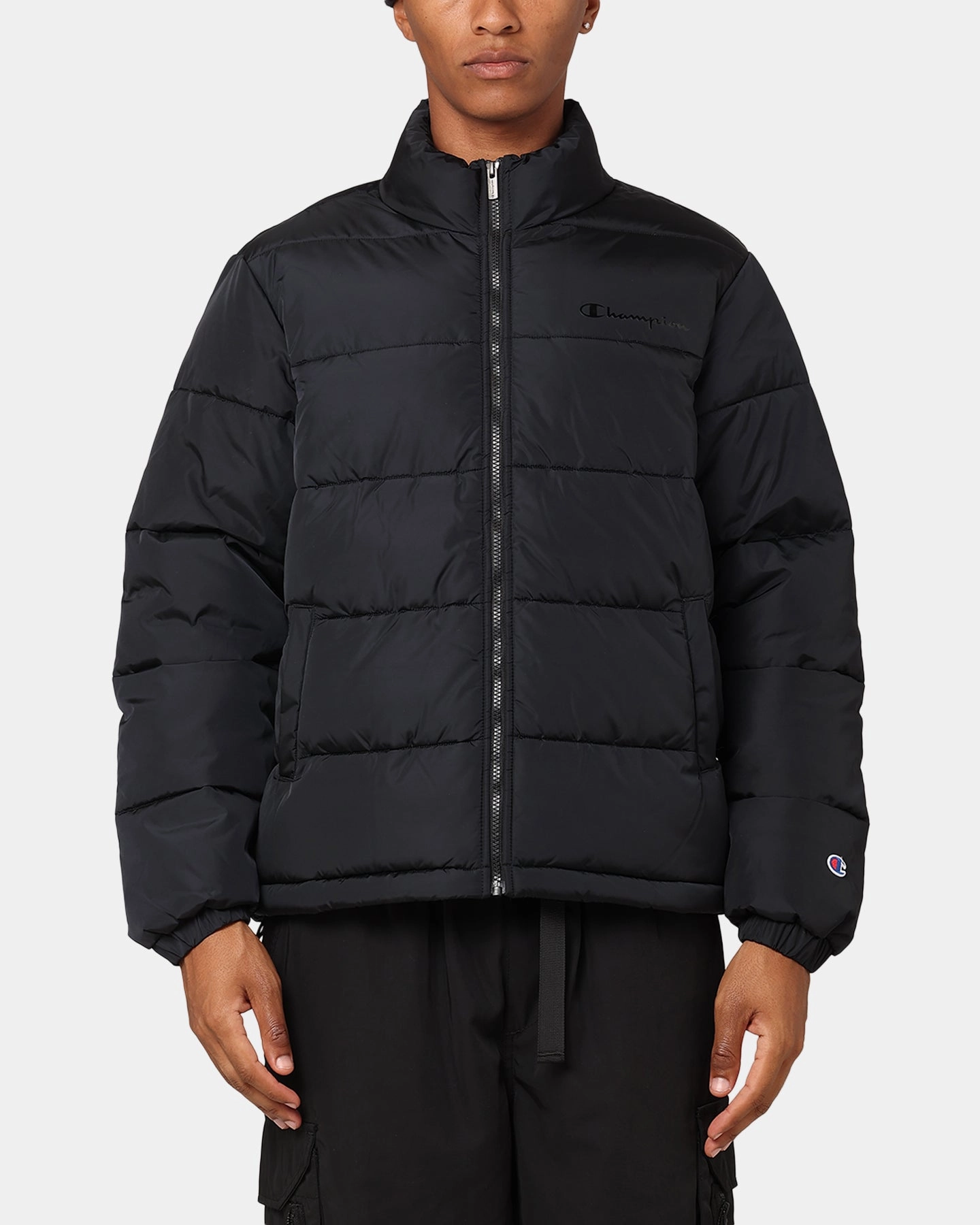 Champion Rochester Padded Puffer Black Elastic waist