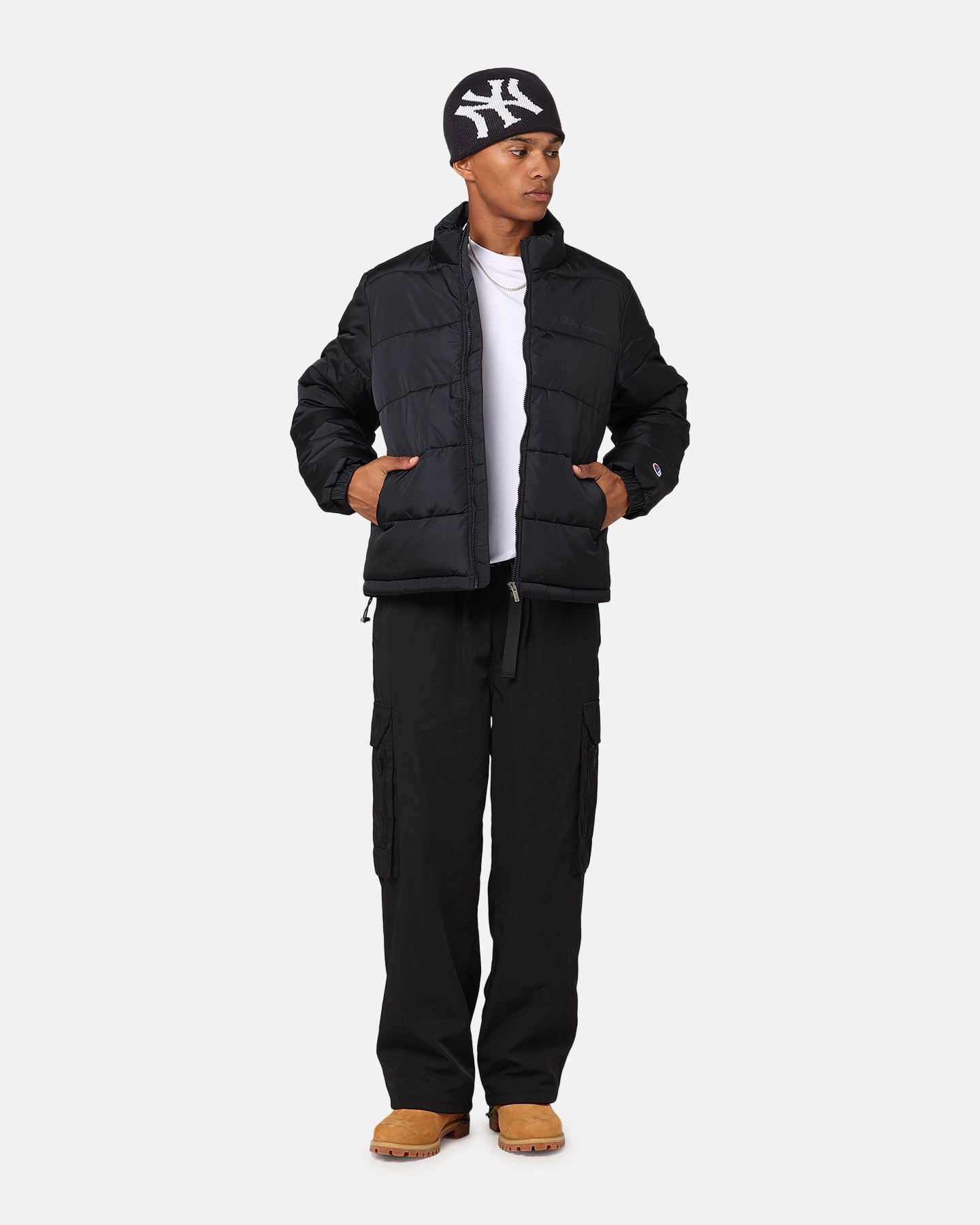 Microfiber Technology elastic waistband Champion Rochester Padded Puffer Black