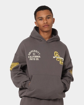 The New Establishment College Captain Berkeley Hoodie Vintage Charcoal Variable Baffle Sizing