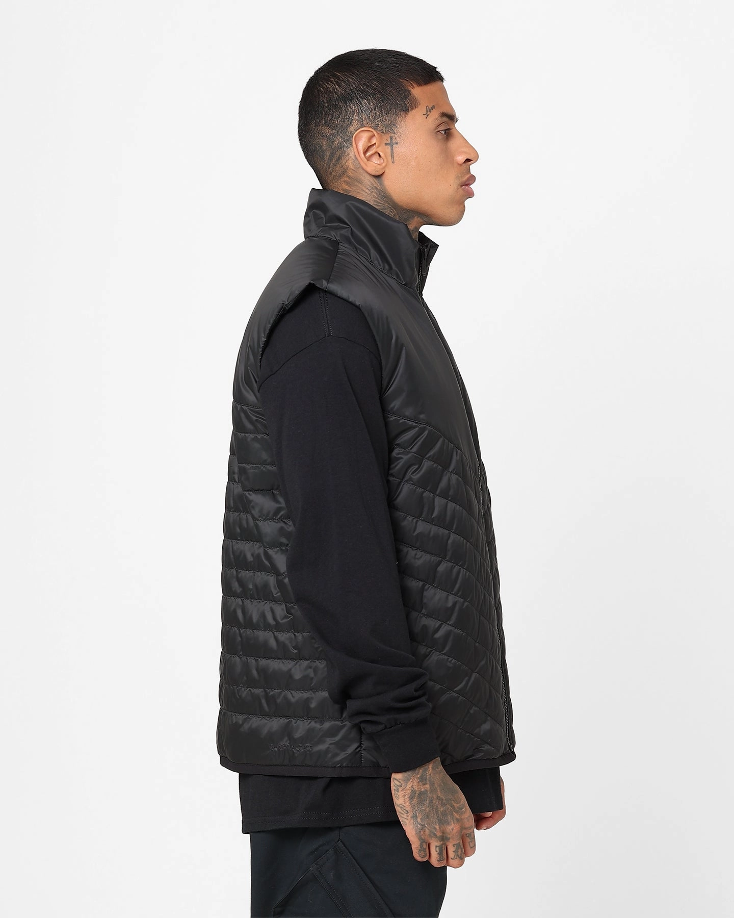 Snag Free Zippers Nike Therma-FIT Windrunner Midweight Puffer Vest Black/Black/Sail
