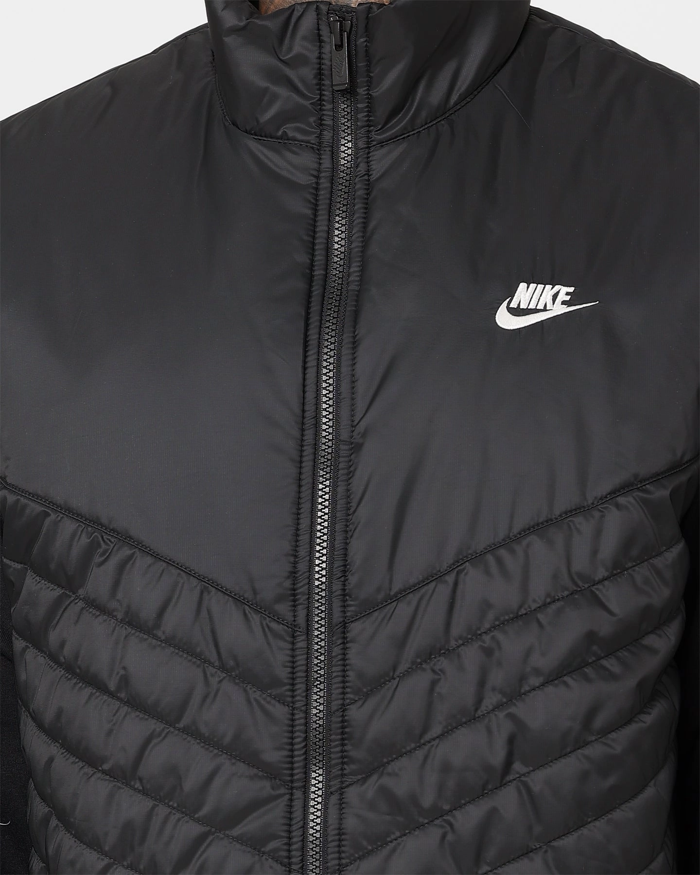 Nike Therma-FIT Windrunner Midweight Puffer Vest Black/Black/Sail Adjustable Hem System High-quality