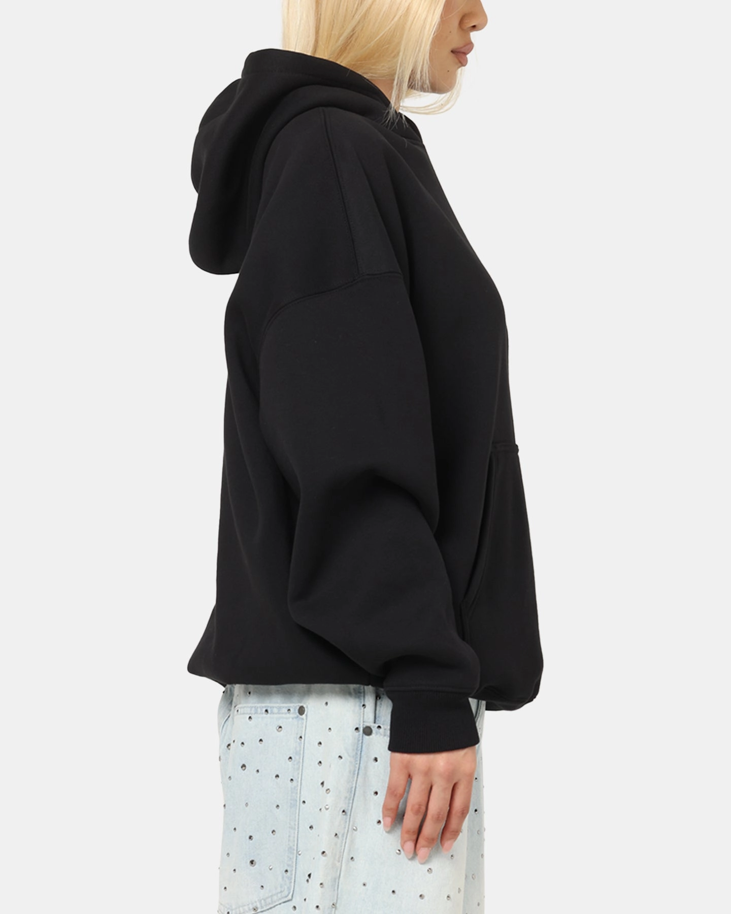 Saint Morta Studios Boxy Hoodie Black Softshell Technology Degree