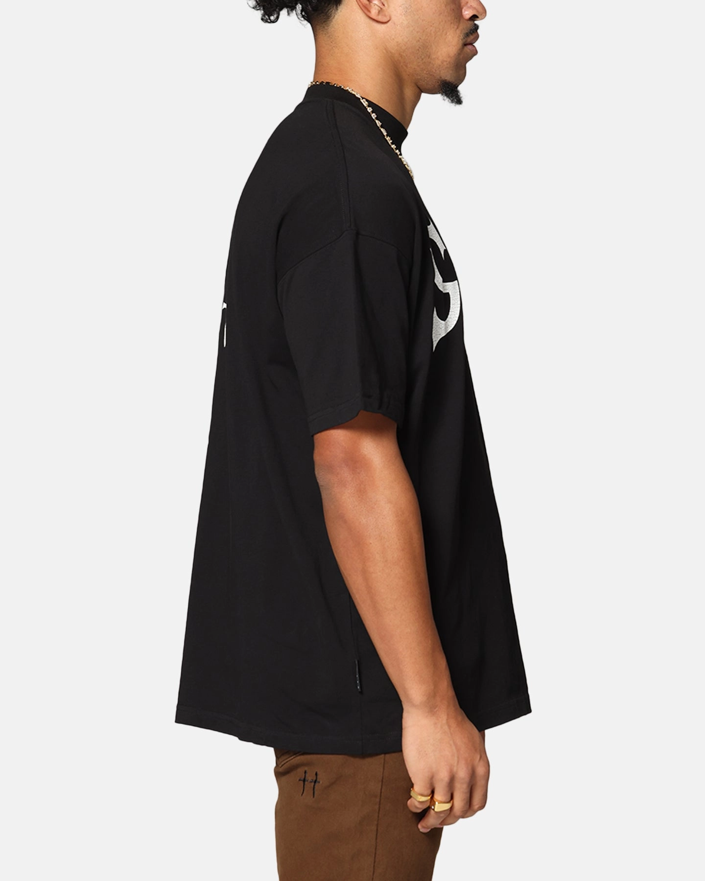 Saint Morta Dynasty Boxy T-Shirt Black Comfy Wardrobe Classic Comfort Style