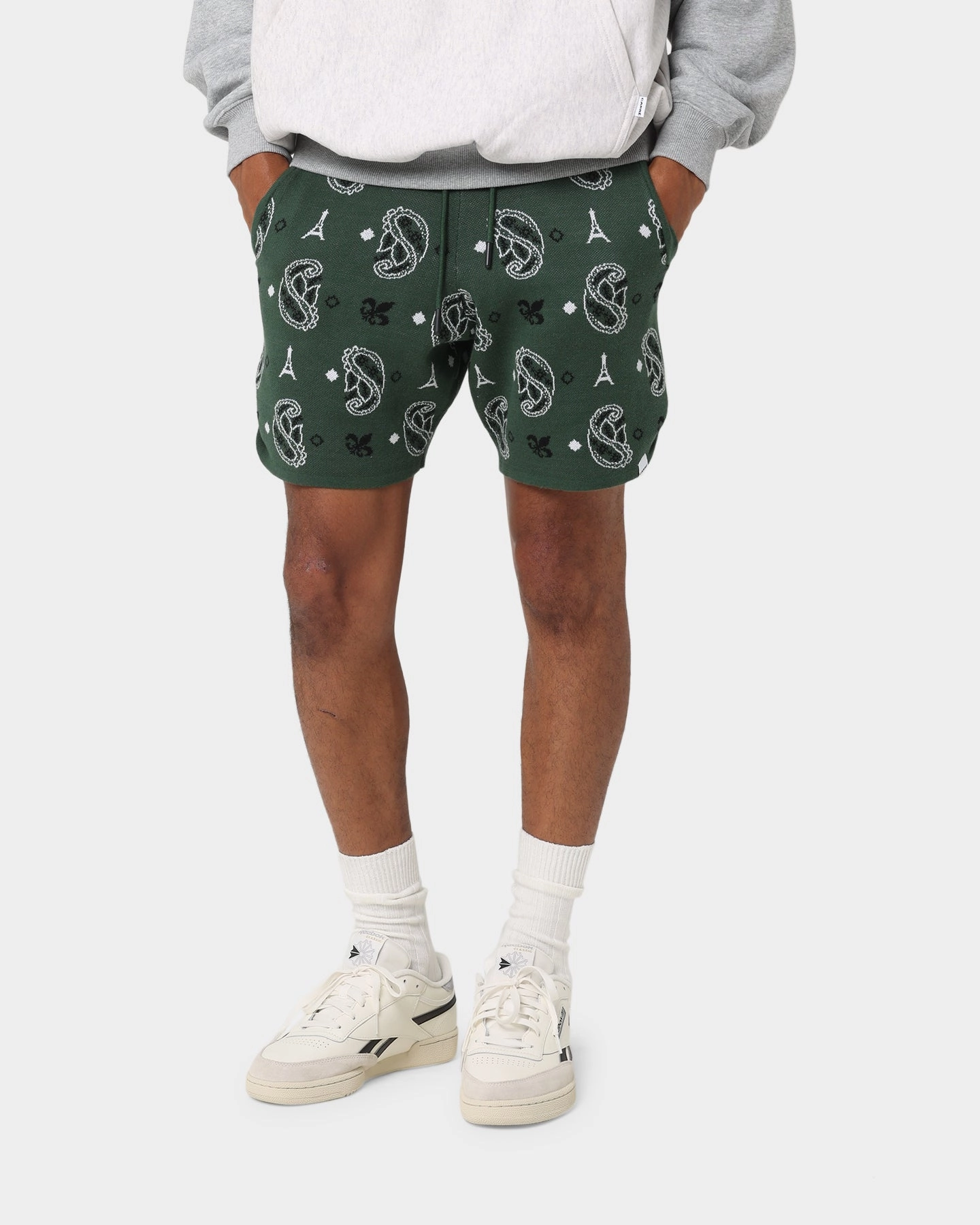 Dance wear Carre Big Bandana Knitted Shorts Green