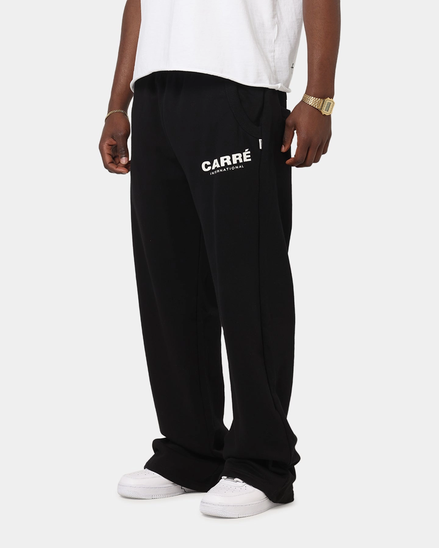 Carre C-Star Line Pants Black Tear Resistant Fabric