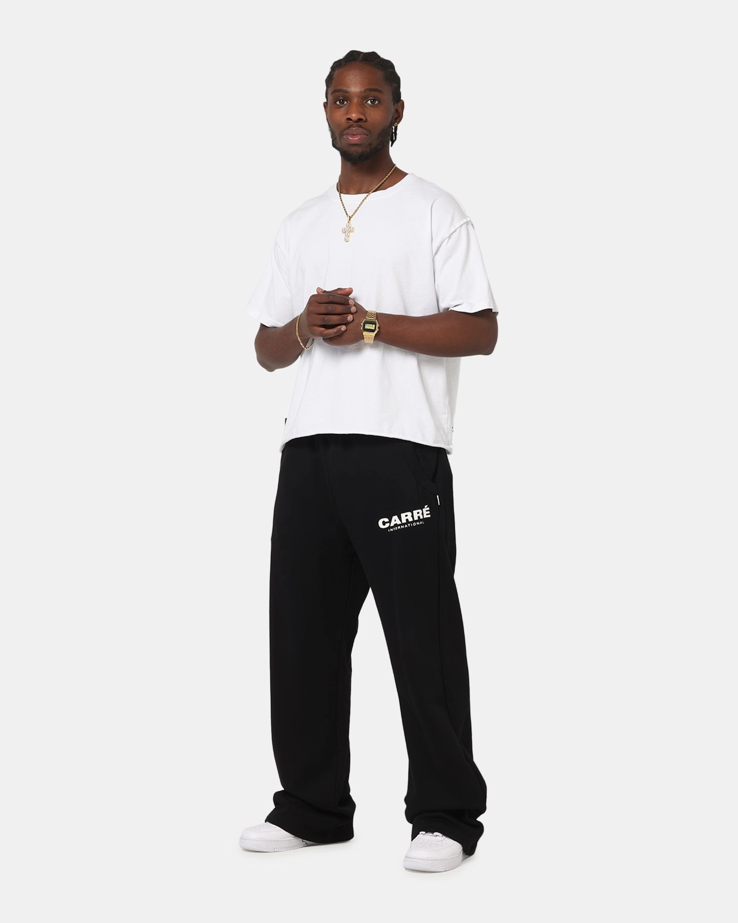 Carre C-Star Line Pants Black EcoFriendlyDye Casual Wearable