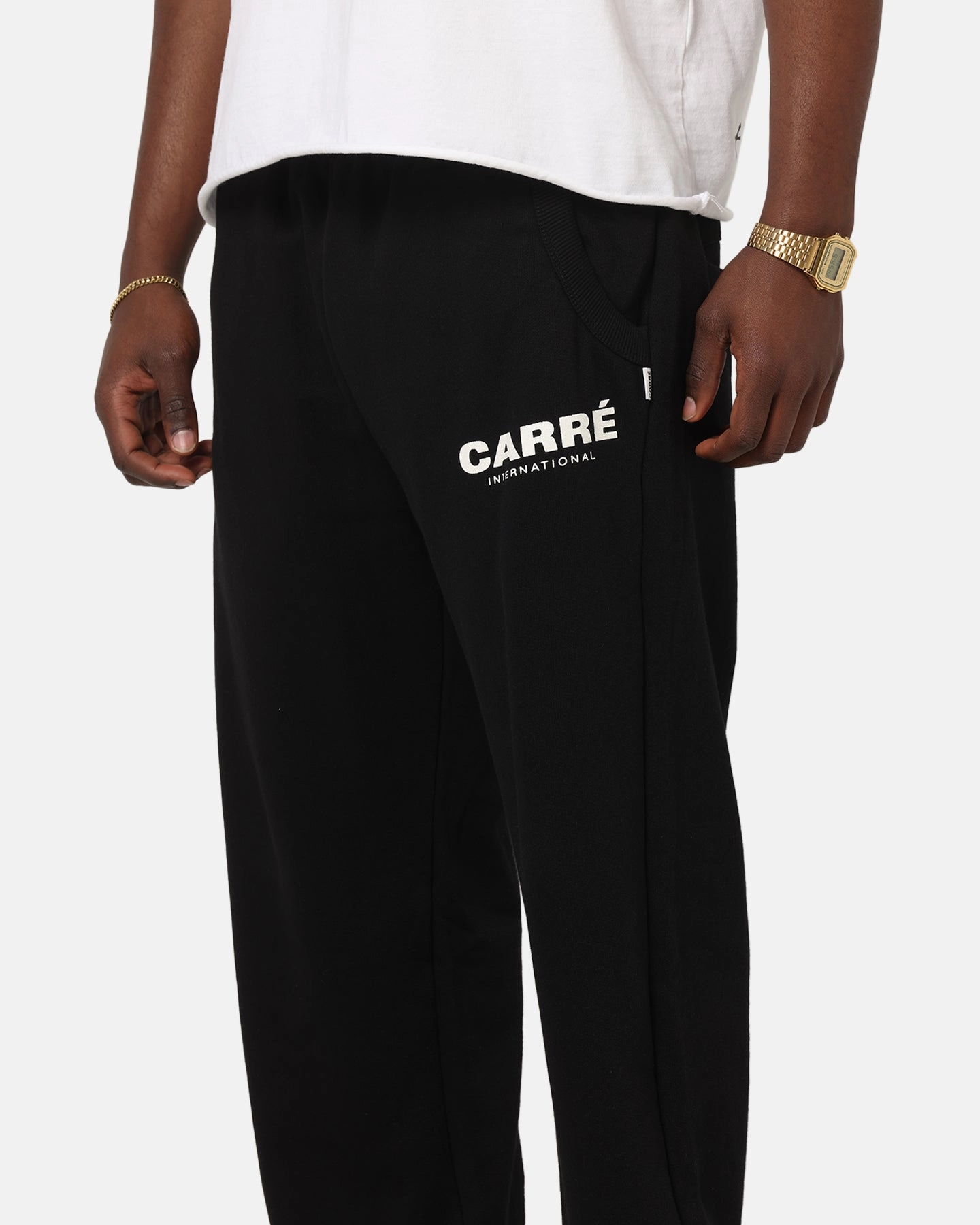 Functional Wear Casual Comfort Wear Carre C-Star Line Pants Black