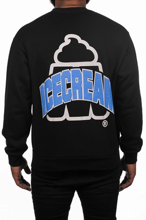Icecream Static Age Long Sleeve Crew Sweatshirt Soft Lined Interior