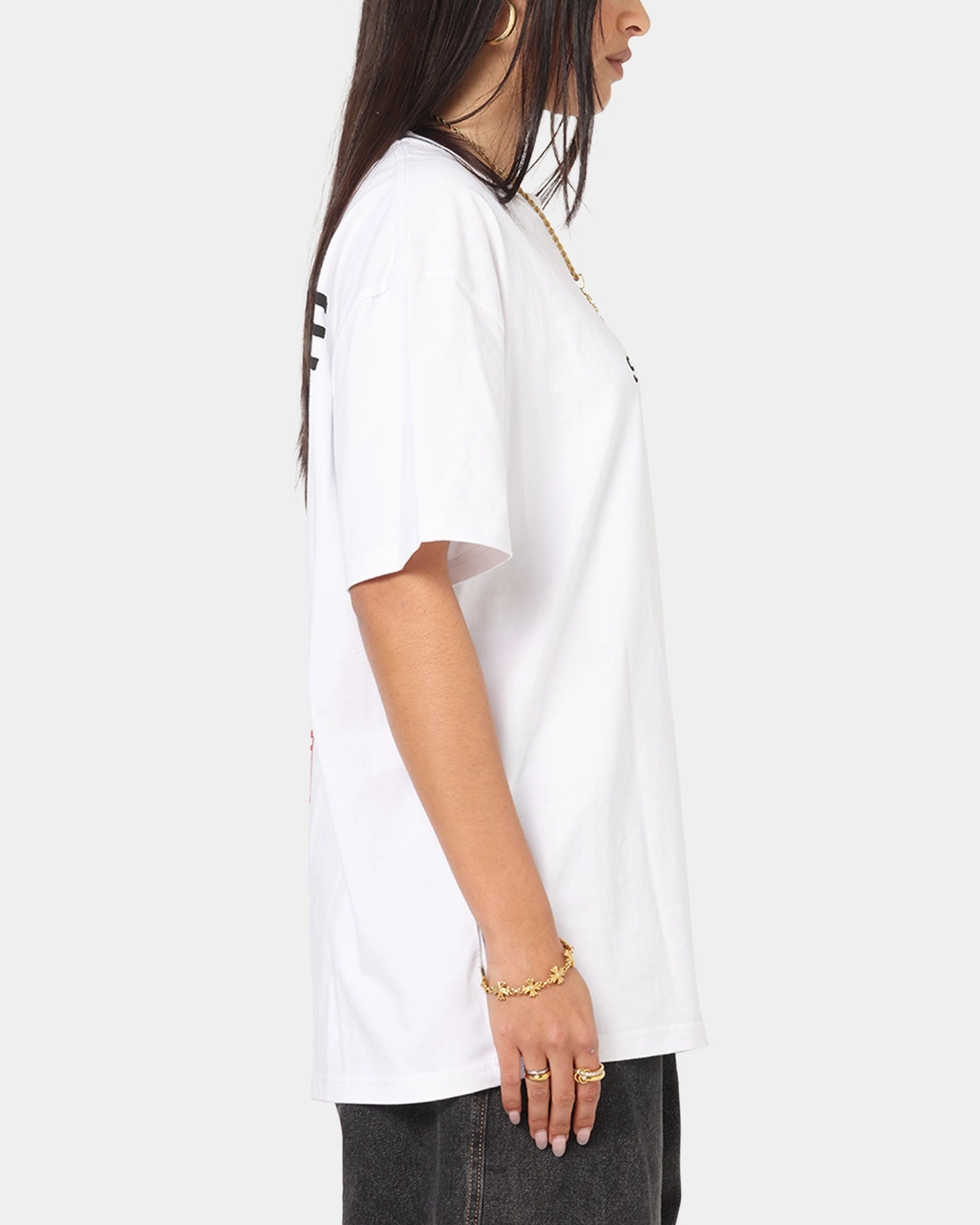 soft look light layering S Double Cities T-Shirt White