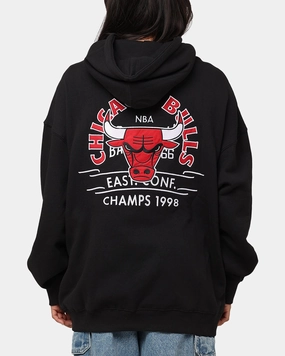 Classic Comfort Warm and Practical Mitchell & Ness Chicago Bulls Letterman Hoodie Black