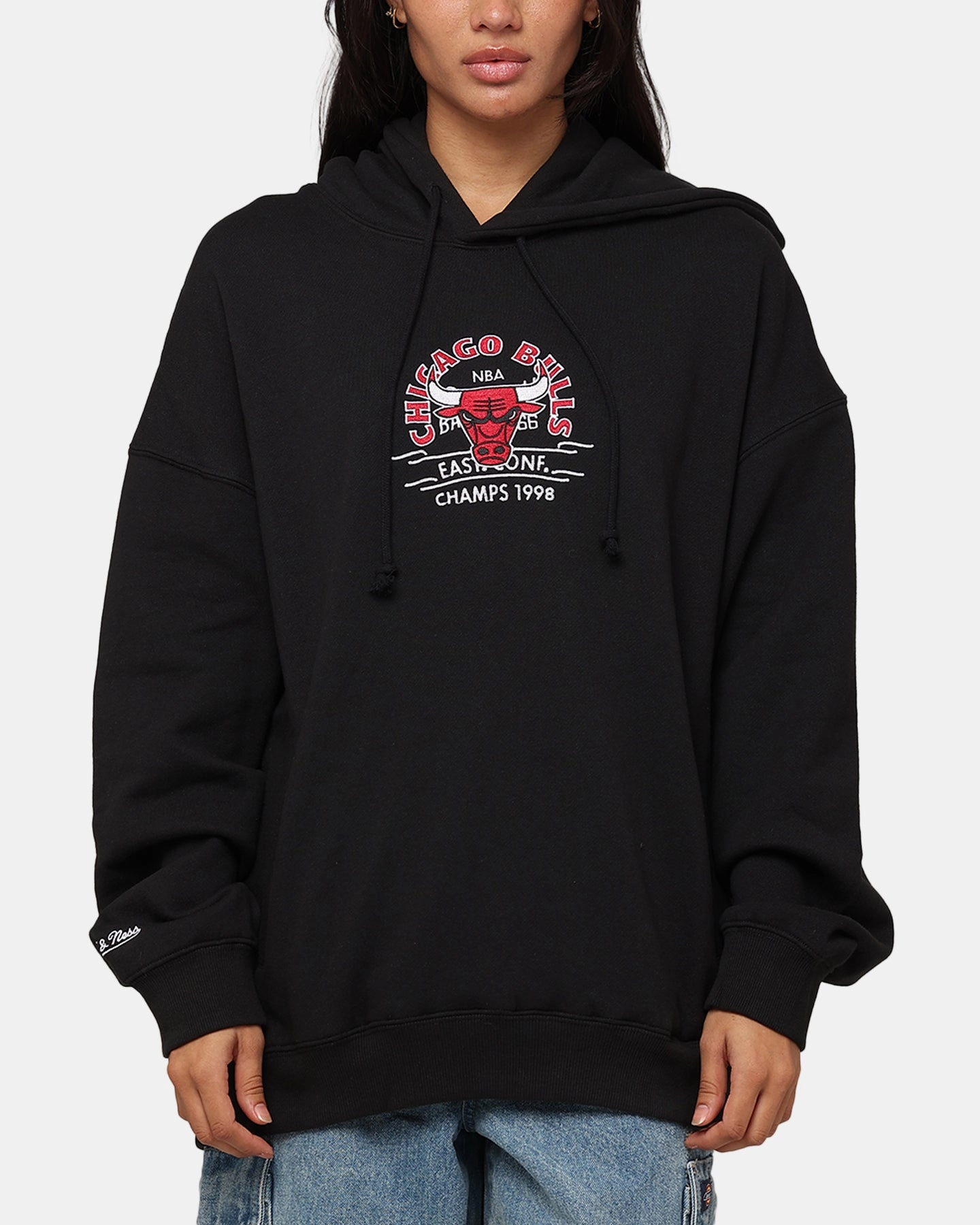 Mitchell & Ness Chicago Bulls Letterman Hoodie Black Sport Inspired